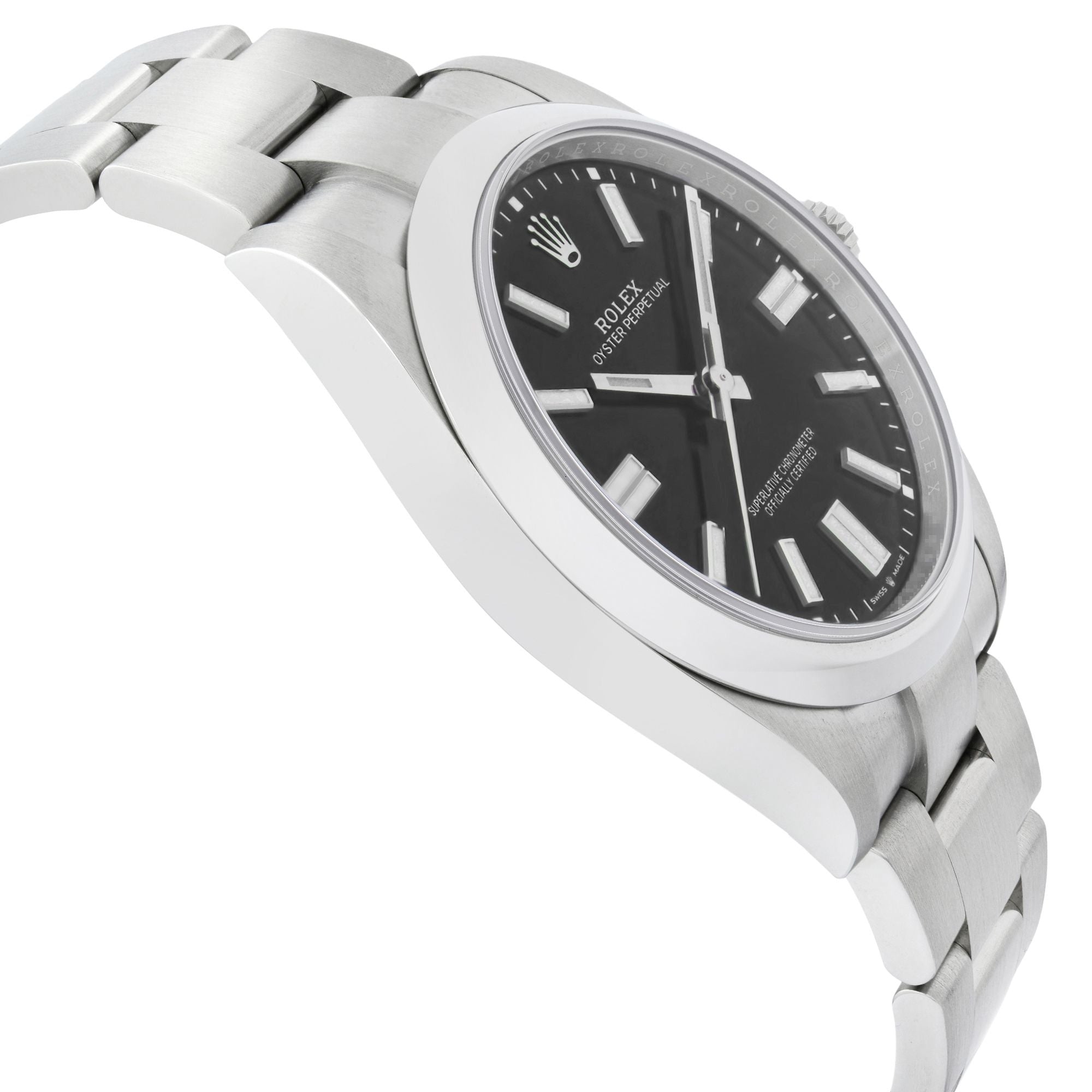 Rolex Oyster Perpetual 36mm Steel Black Dial Automatic Mens Watch 126000
