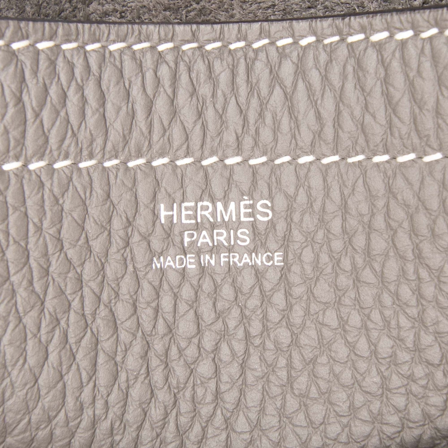 Hermes Taurillon Clemence Cabasellier 46 Gray