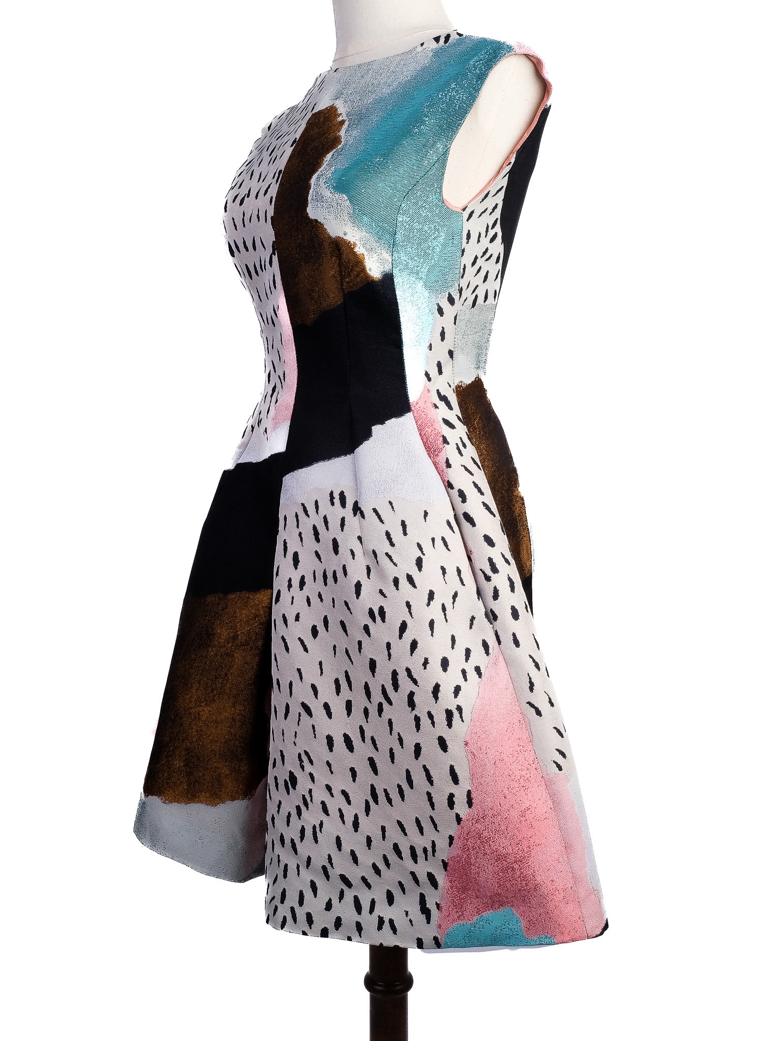 Excellent Philosophy Di Lorenzo Serafini Sleeveless Flared Dress Size M