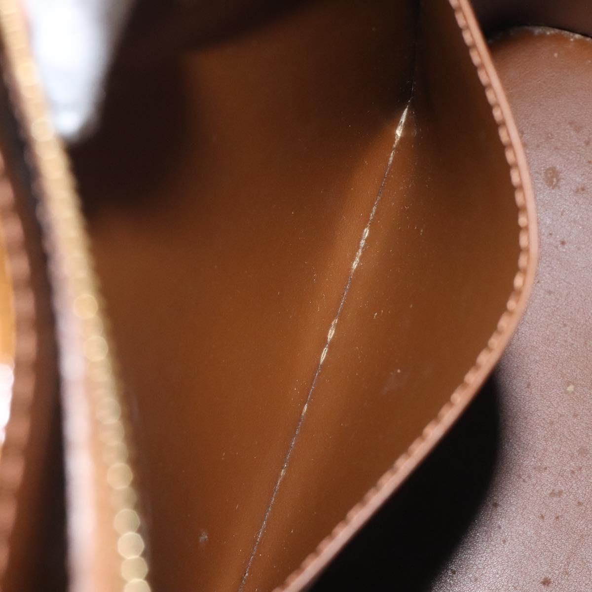 Louis Vuitton Vernis Houston Hand Bag Bronze M 91122 Lv Auth