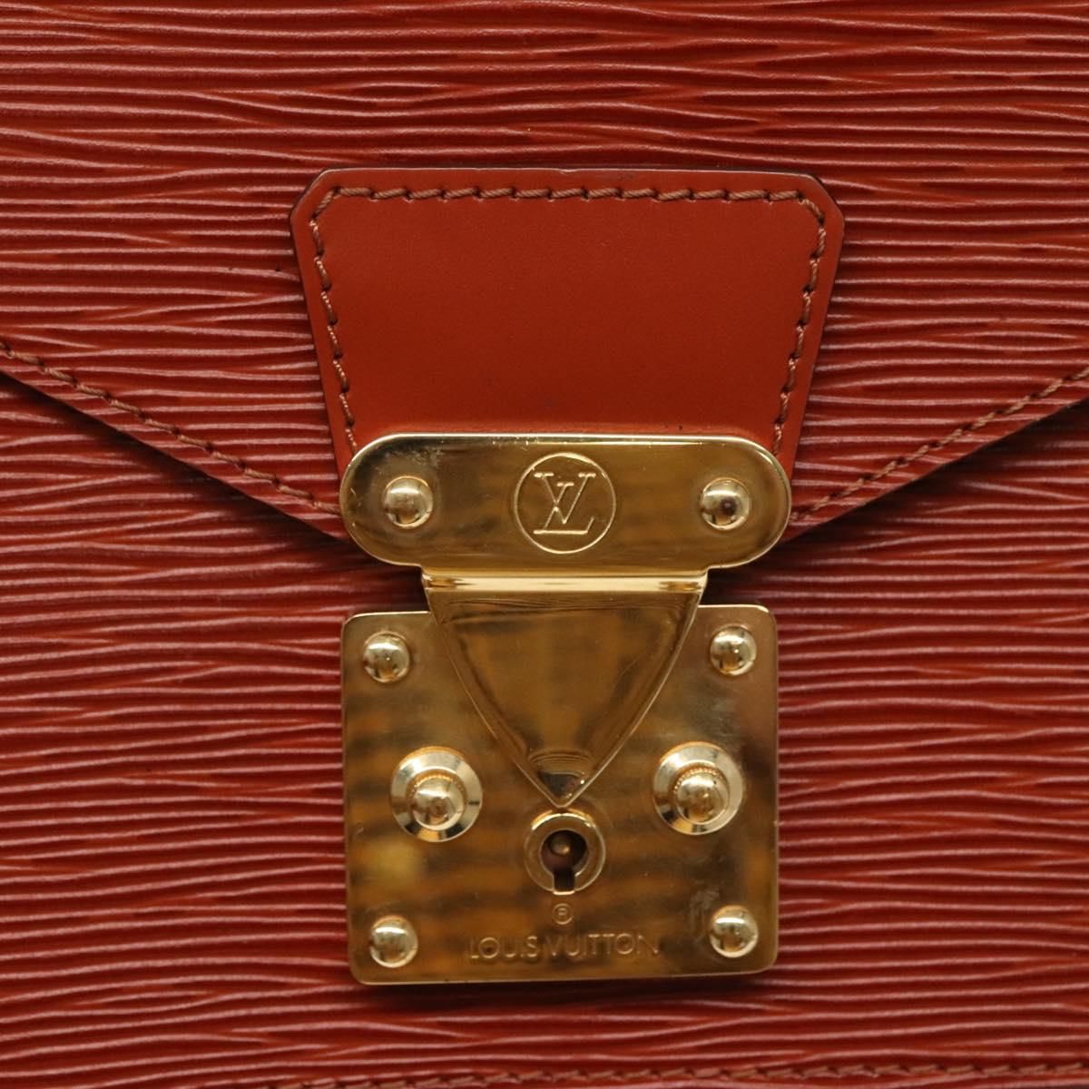 Louis Vuitton Epi Monceau 28 Hand Bag Brown M 52123 Lv Auth