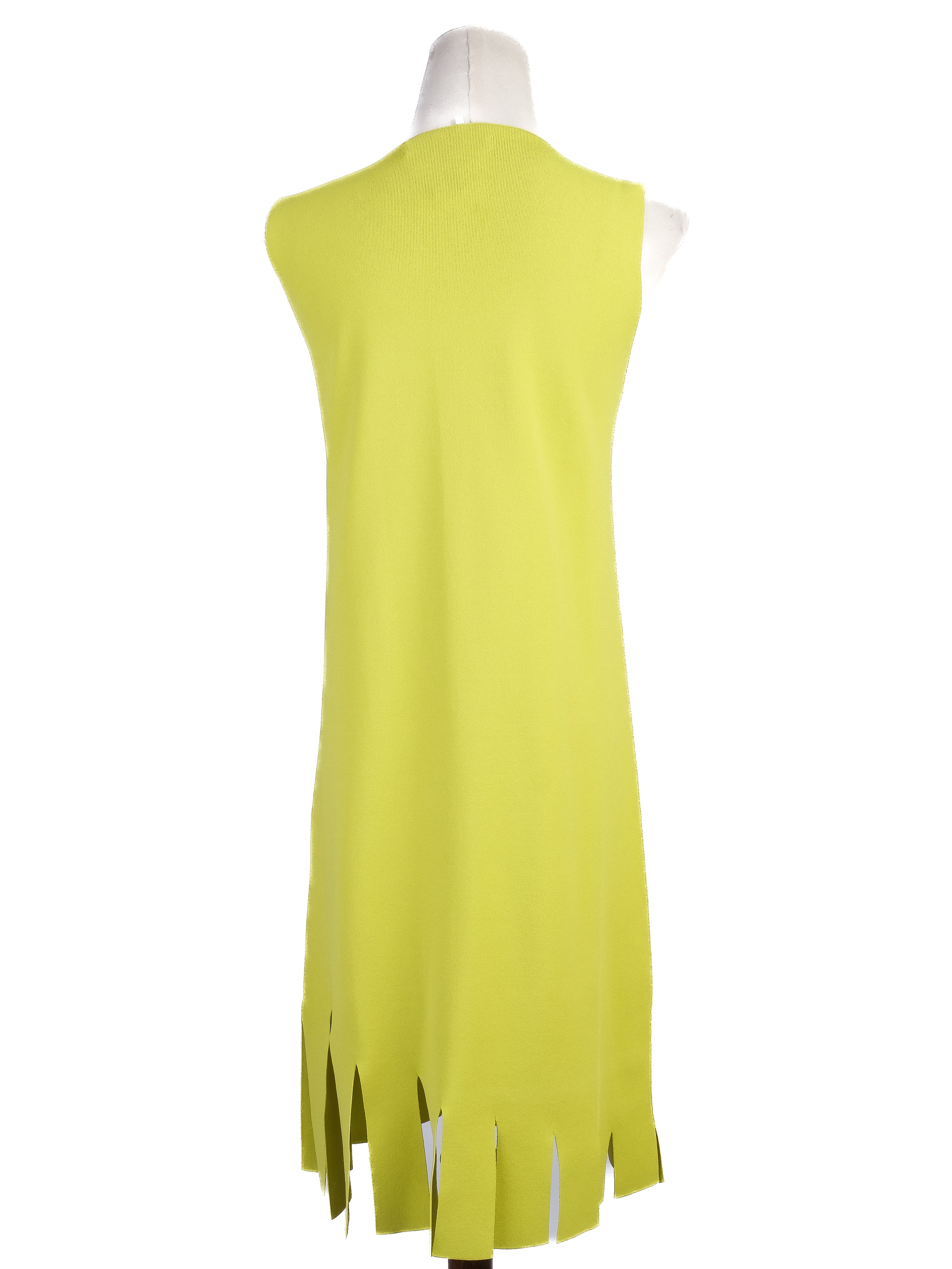 Excellent D.Exterior Green V-Neck Sleeveless Dress Size S