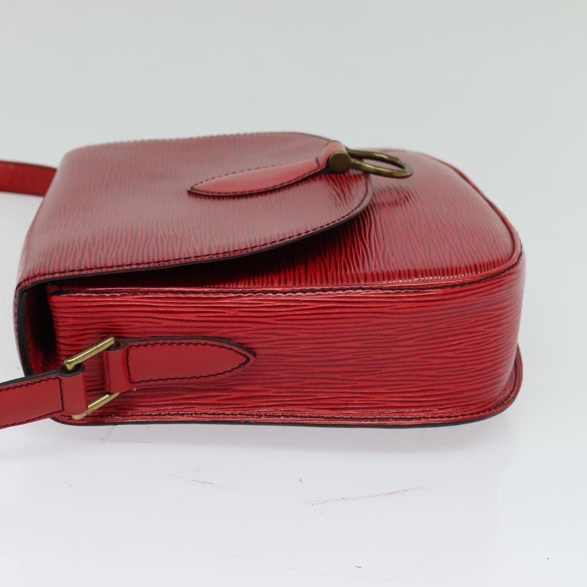 Louis Vuitton Epi Saint Cloud Gm Shoulder Bag Red M 52197 Lv Auth