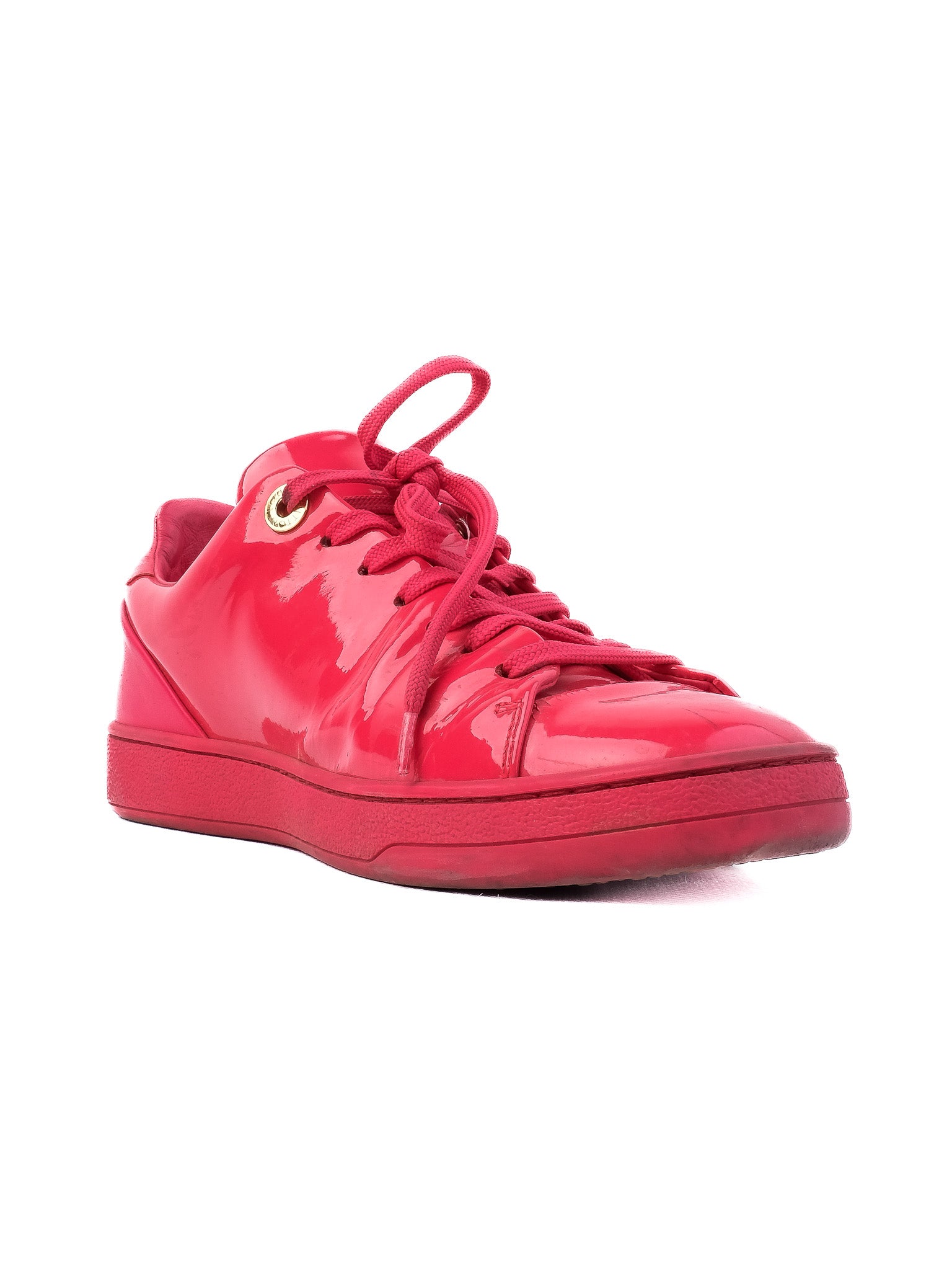 Excellent Louis Vuitton Pink Leather Sneakers Size 37 Women