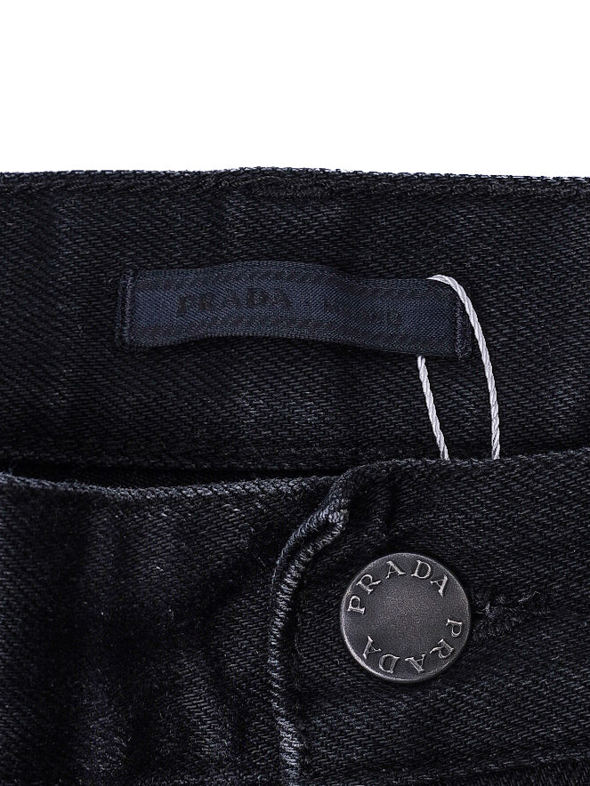 Excellent Prada Black Cotton Jeans Women&
