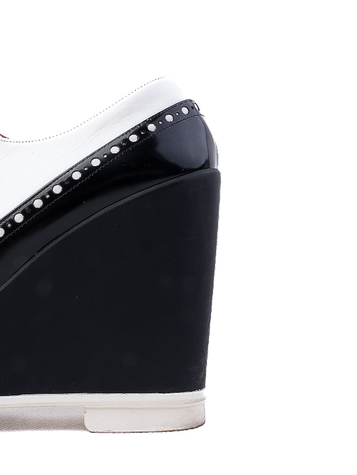 Excellent Robert Clergerie Platform Wedge Shoes Leather Size 36