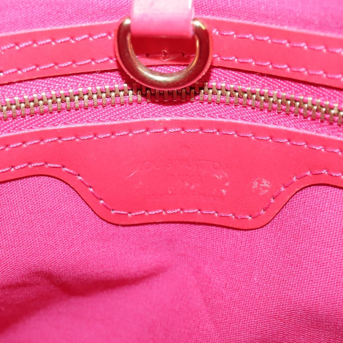 Louis Vuitton Vernis Wilshire Pm Hand Bag Rose Pop M 93643 Auth