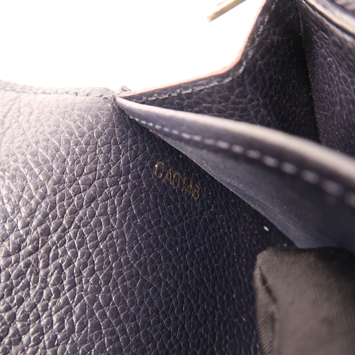 Louis Vuitton Empreinte Sarah Long Wallet Navy Blue Bifoldpurse M 61182