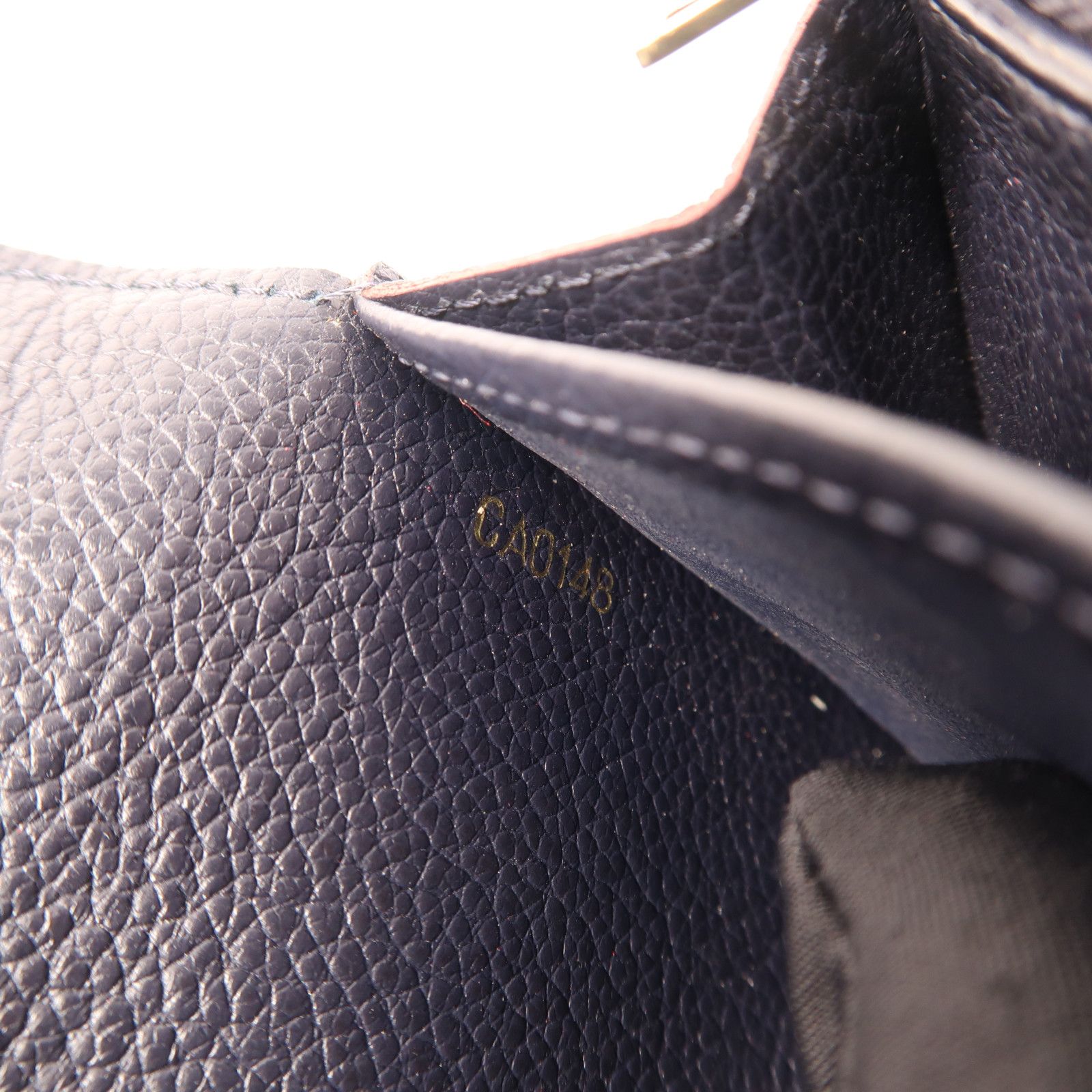 Louis Vuitton Empreinte Sarah Long Wallet Navy Blue Bifoldpurse M 61182