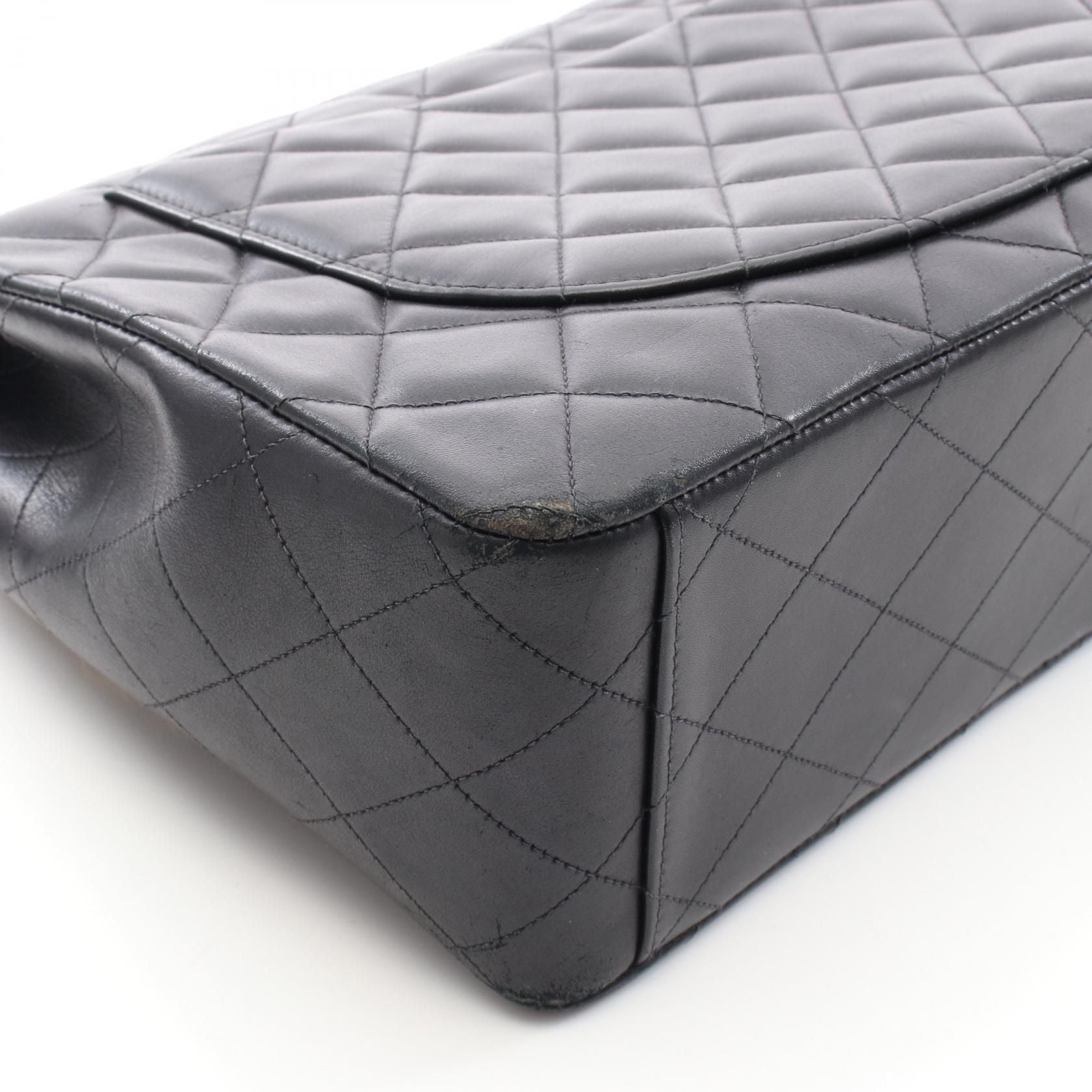 Chanel Maxi XL Turnlock Half Flap, Lambskin Quilted