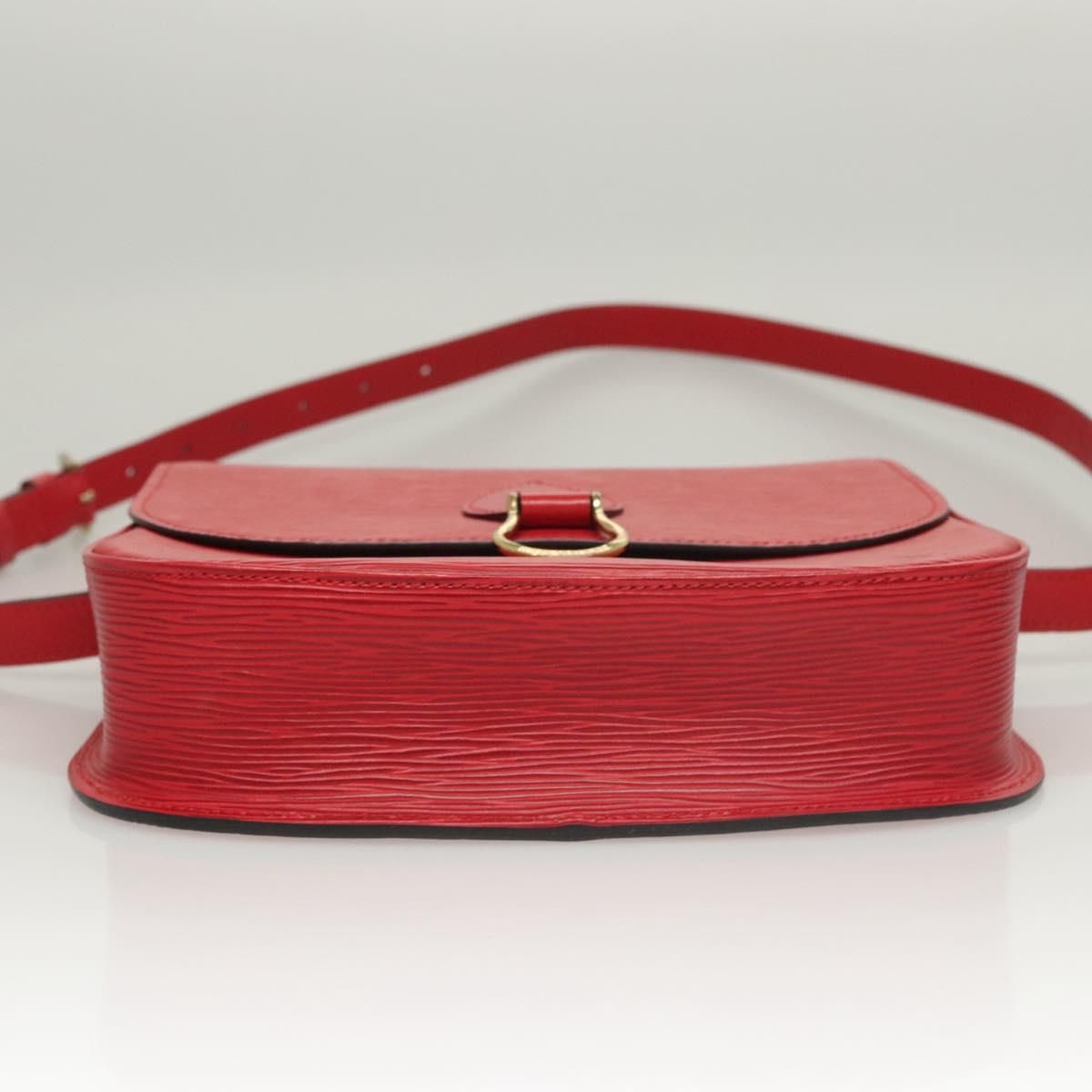 Louis Vuitton Epi Saint Cloud Gm Shoulder Bag Red M 52197 Lv Auth