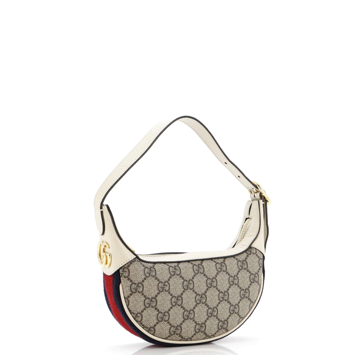 Gucci Ophidia Zip Hobo Gg Coated Canvas Mini