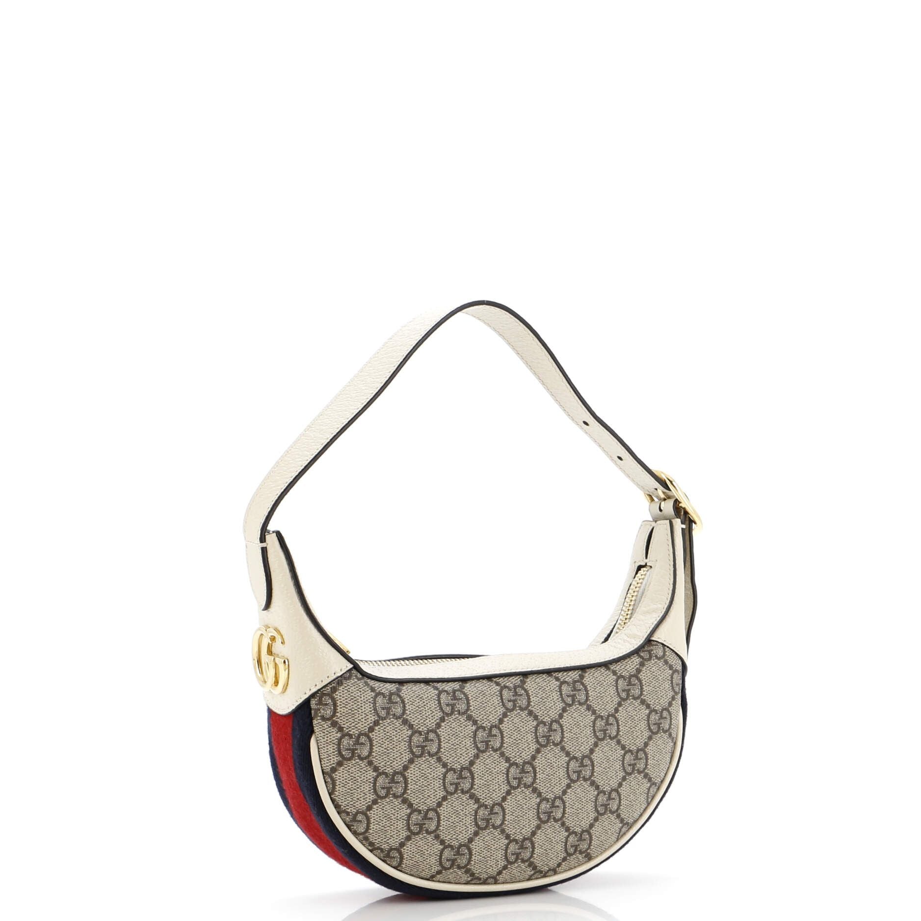 Gucci Ophidia Zip Hobo Gg Coated Canvas Mini