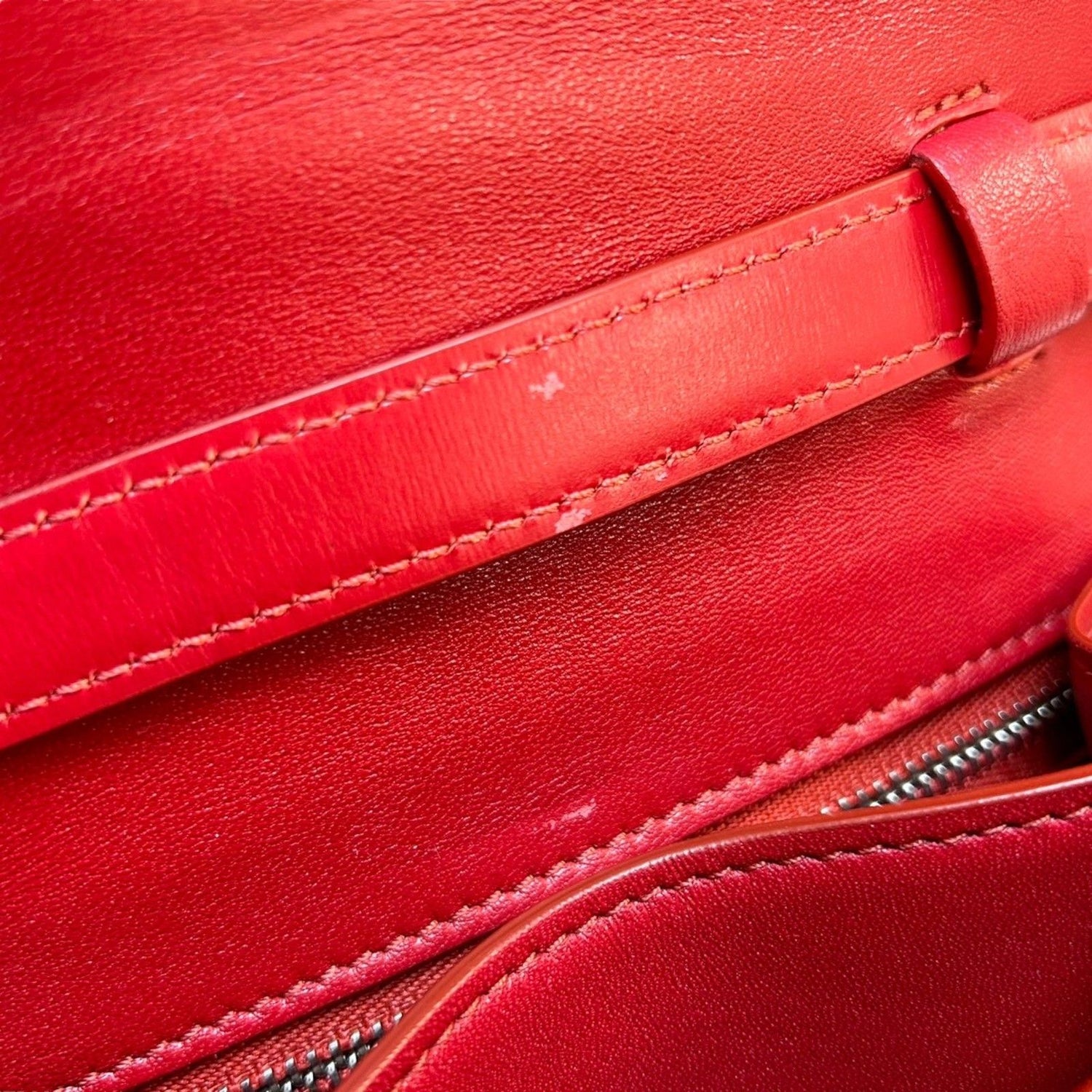 Celine Small Classic Shoulder Bag Red Box Calfskin