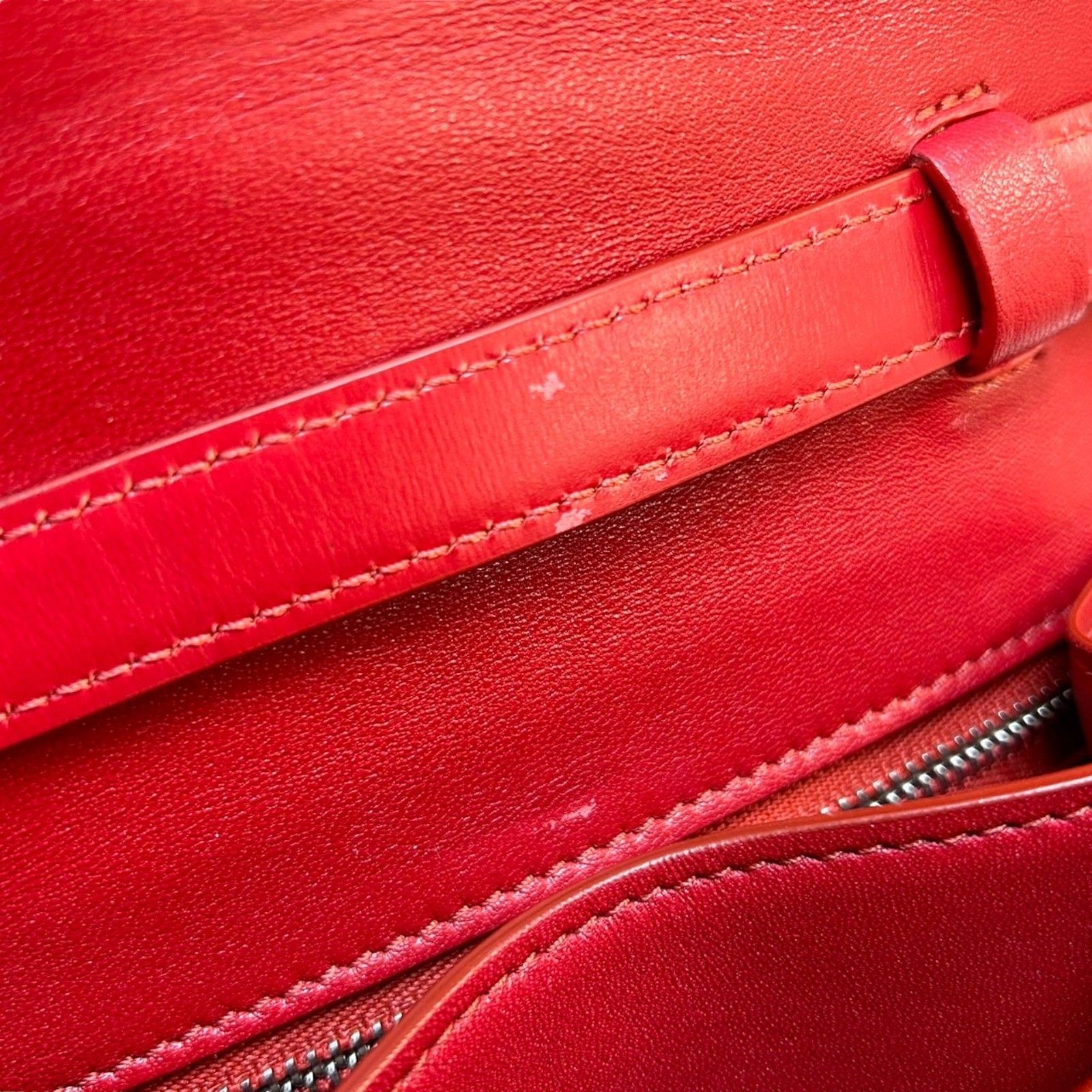 Celine Small Classic Shoulder Bag Red Box Calfskin