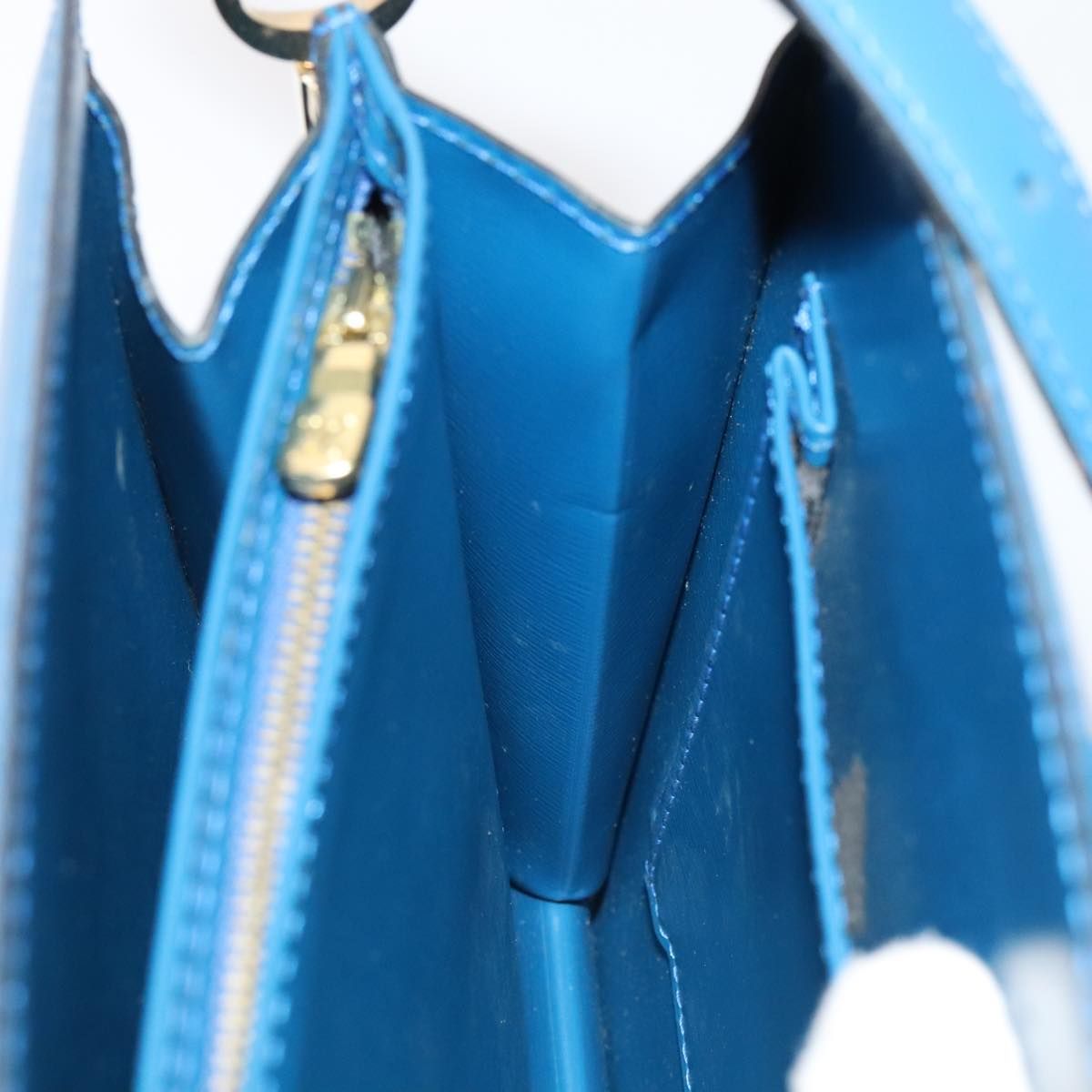 Louis Vuitton Epi Capuchin Shoulder Bag Blue M 52345 Lv Auth