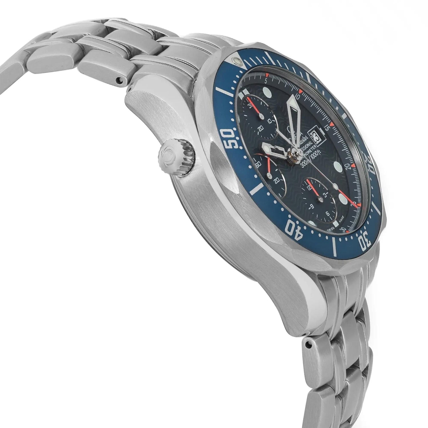 Omega Seamaster Diver 300 Chronograph Steel 42mm Blue Dial Mens Watch 2599.80.00