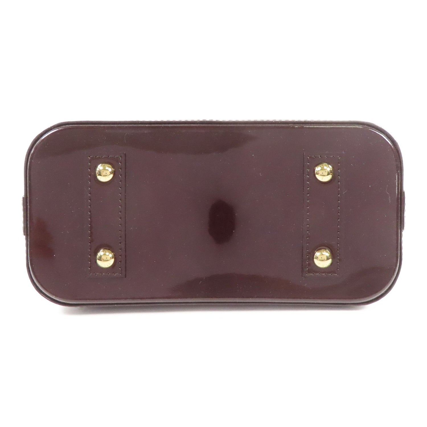 Louis Vuitton Vernis Alma Bb Handmade Shoulder Bag Red Amarante 2way Shoulder Bag M 91678