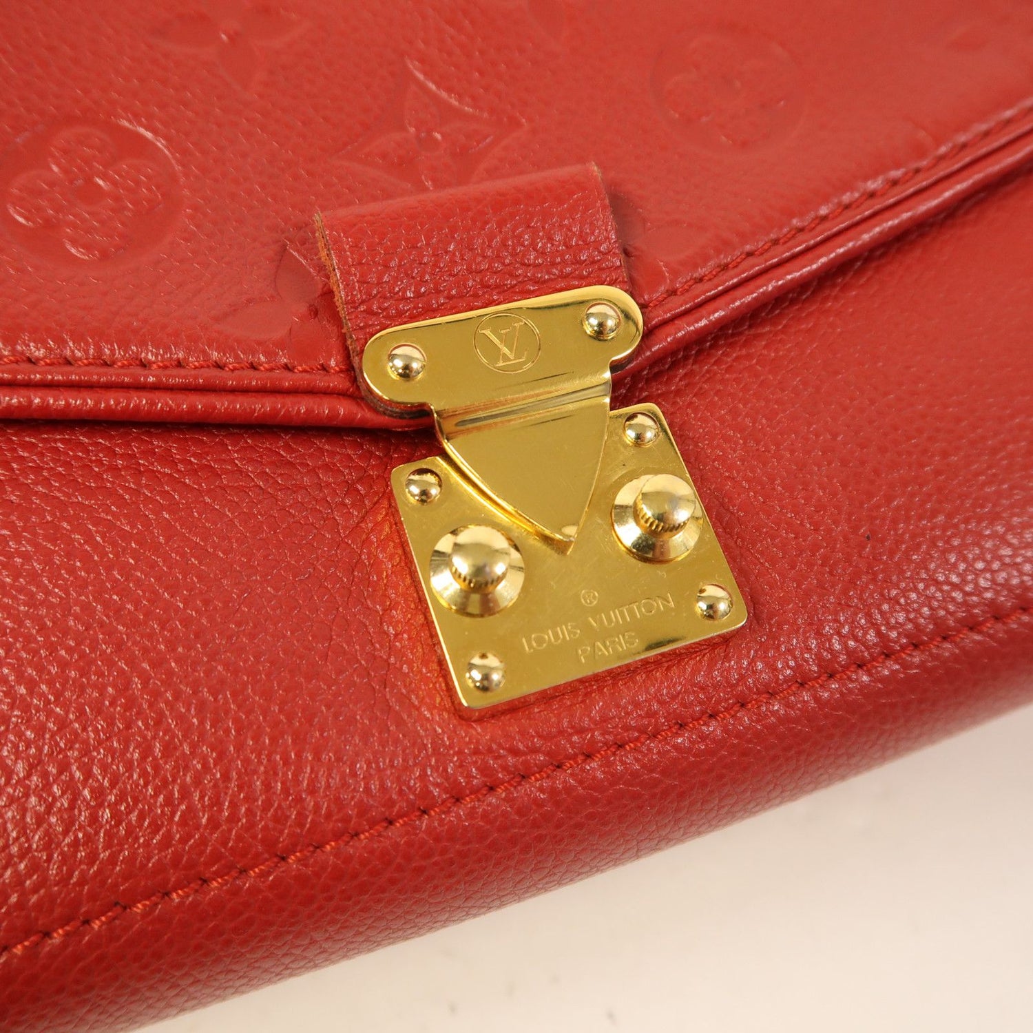 Louis Vuitton Empreinte St.germain Pm Kinxen Shoulder Back Bag Red Shoulder Bag M 48949