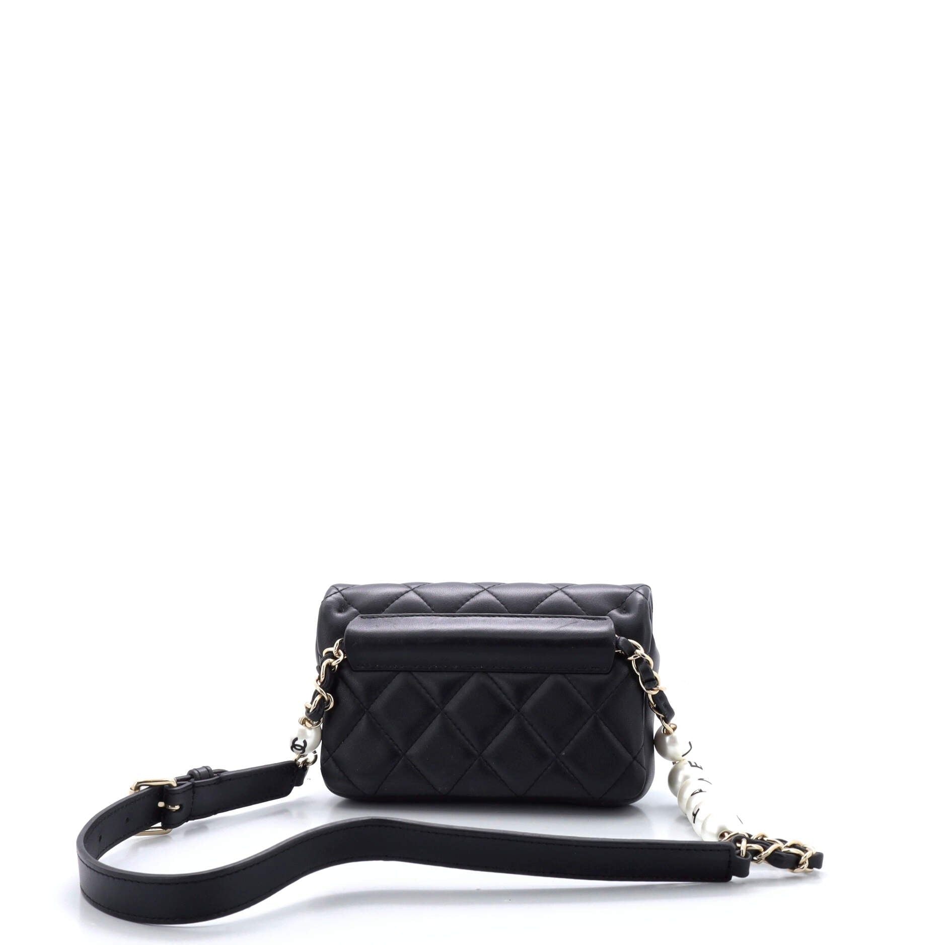 Chanel My Precious Pearls Waist Bag Quilted Lambskin Mini