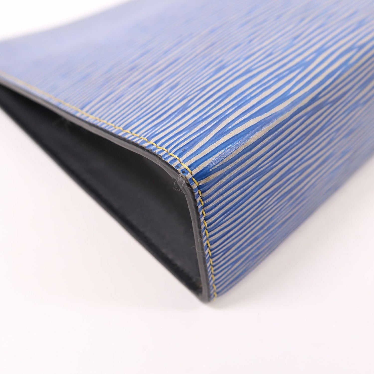 Louis Vuitton Epi Poche Toilette Blue Business Bag Clutch Bag M 54654