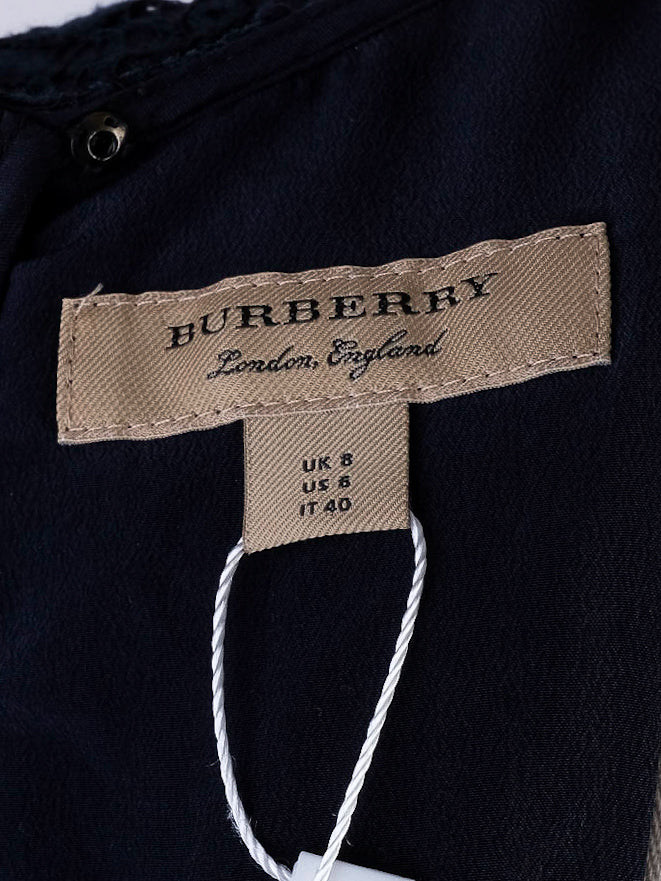 Excellent Burberry Blue Lace Dress Women&