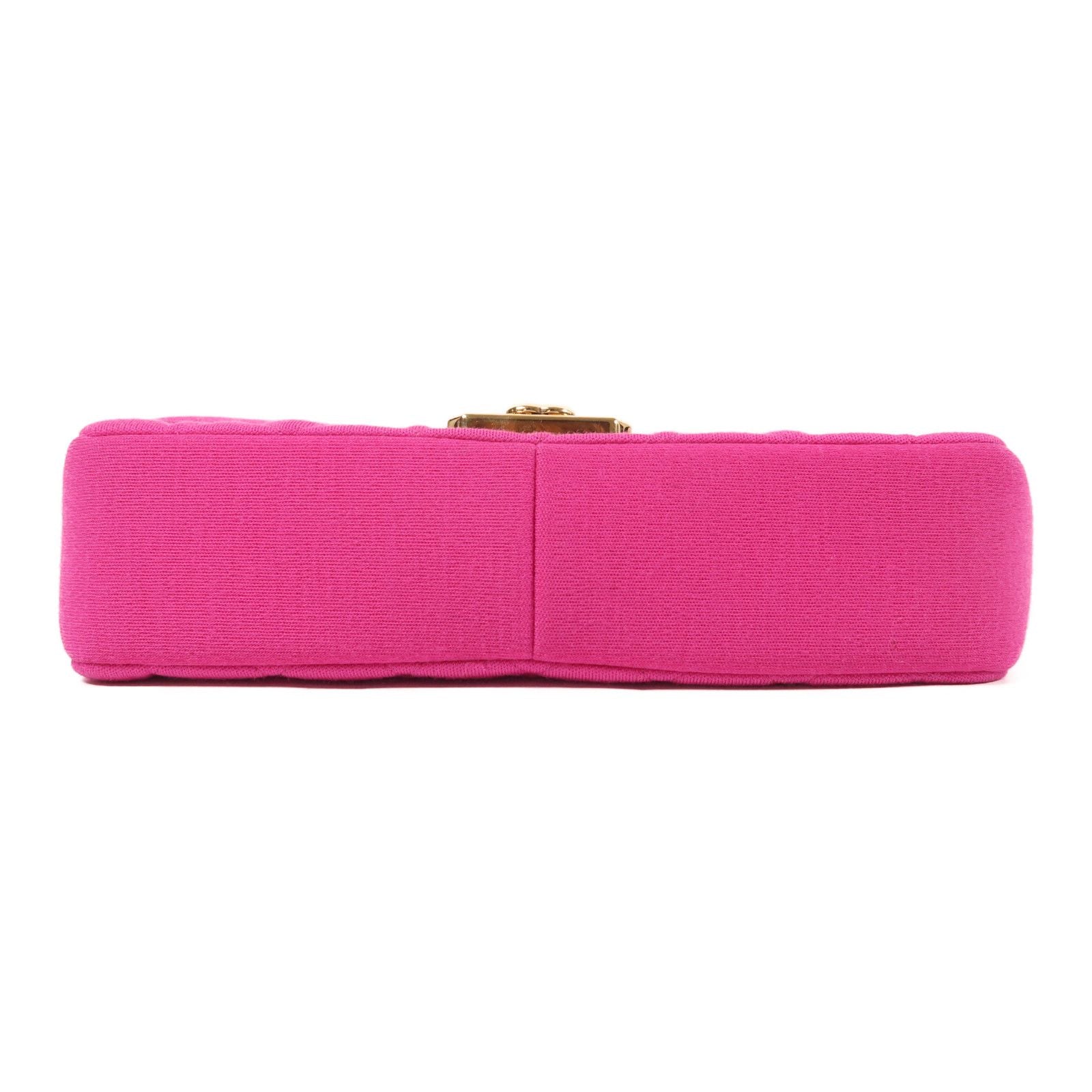 Chanel Pink Cotton/cowhide Leather Shoulder Bag Golden Shoulder Bag Powder Red Shoulder Bag Cotton Calfskin (cowhide)