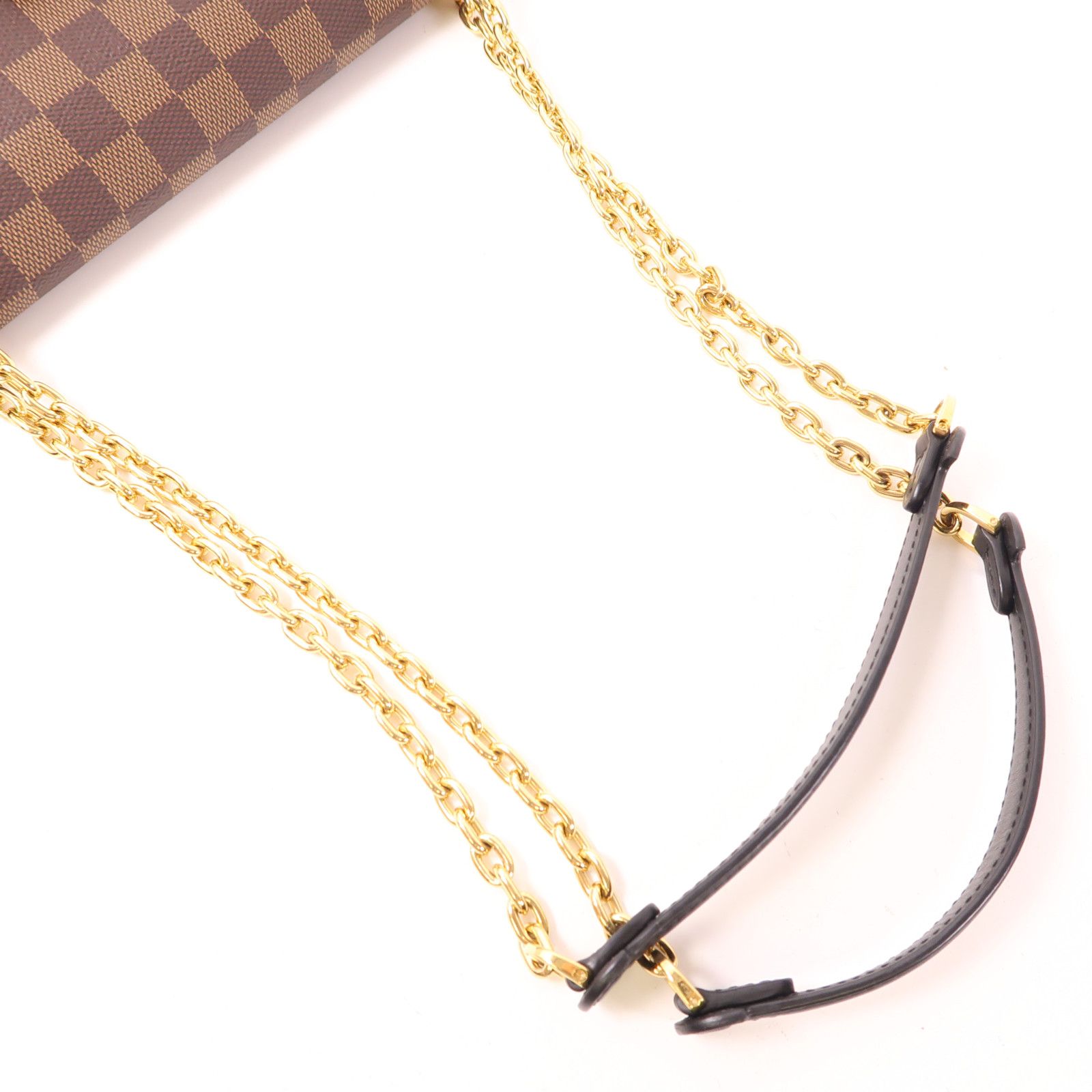 Louis Vuitton Damier Vavin Pm Golden Crosshair Shoulder Bag Ebene Brown Shoulder Bag N 40109