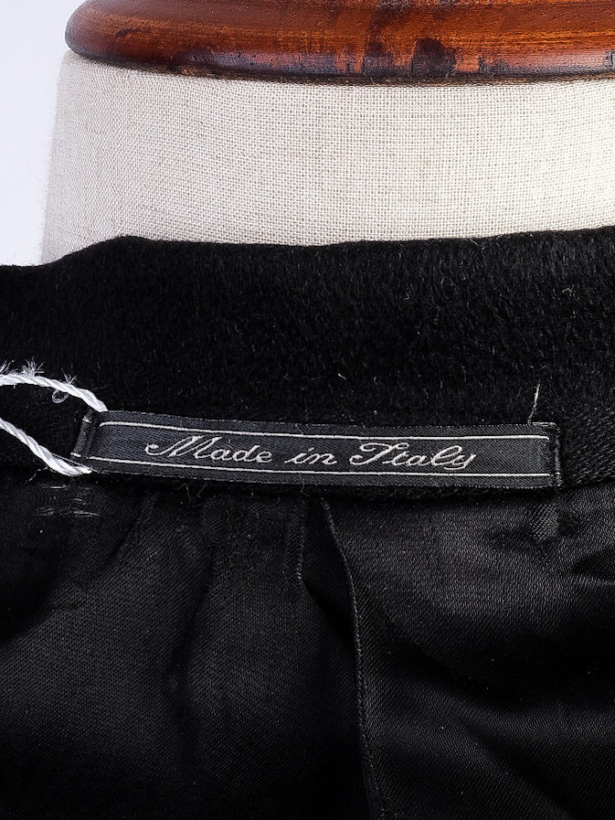 Excellent Corneliani Black Cashmere Overcoat for Men