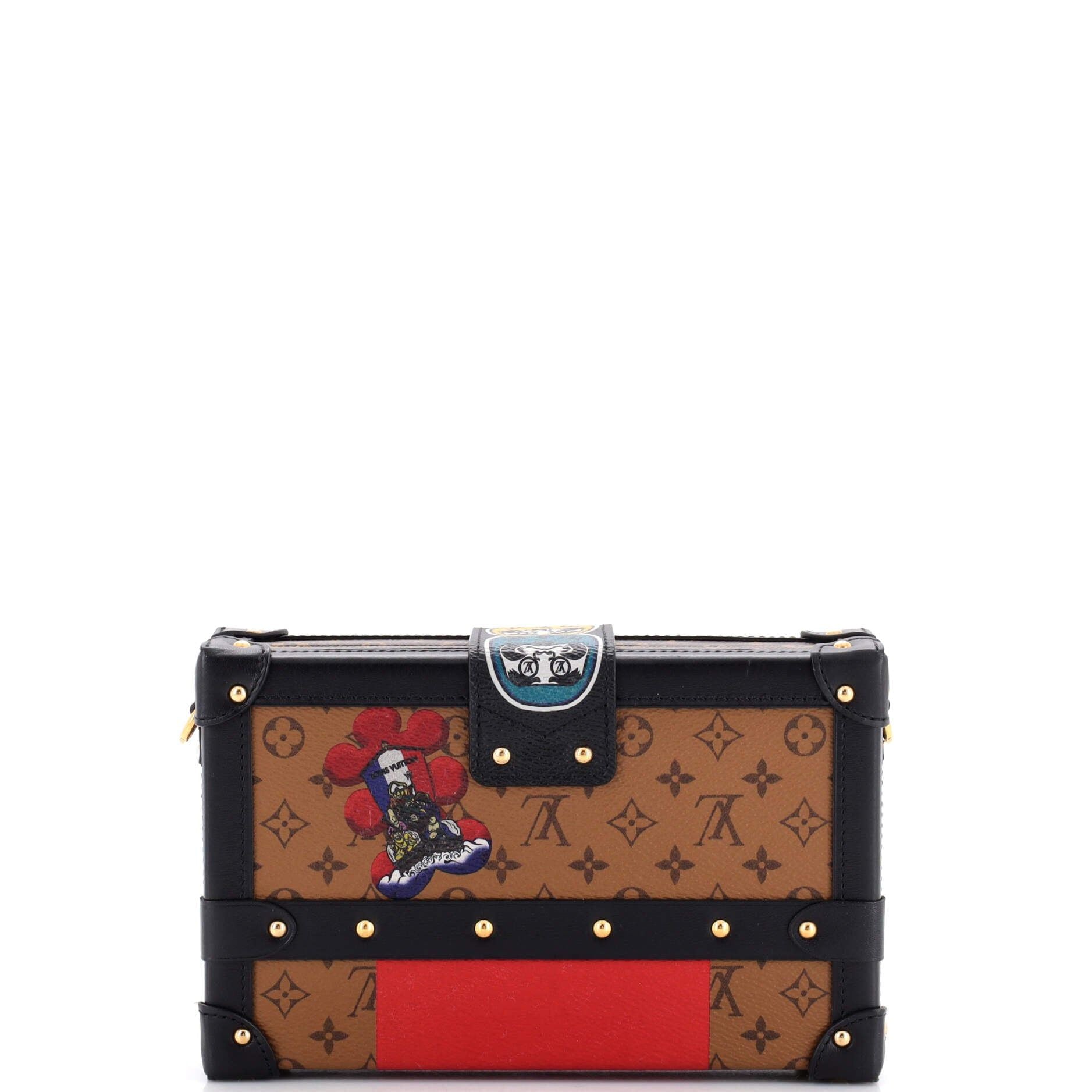 Louis Vuitton Petite Malle Handbag Limited Edition Kabuki Monogram Canvas