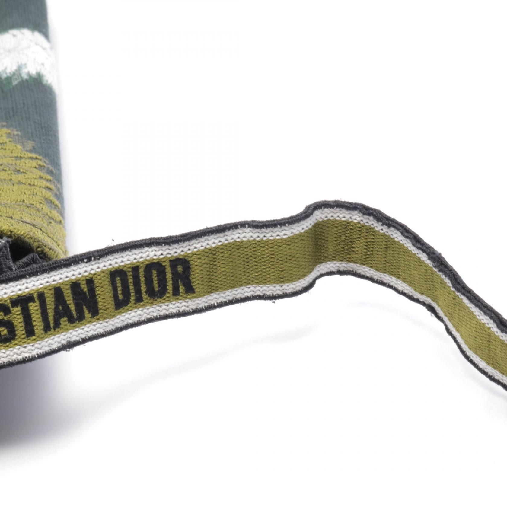 Dior Camp Crossbody Bag Canvas Khaki Green Multicolor Logo