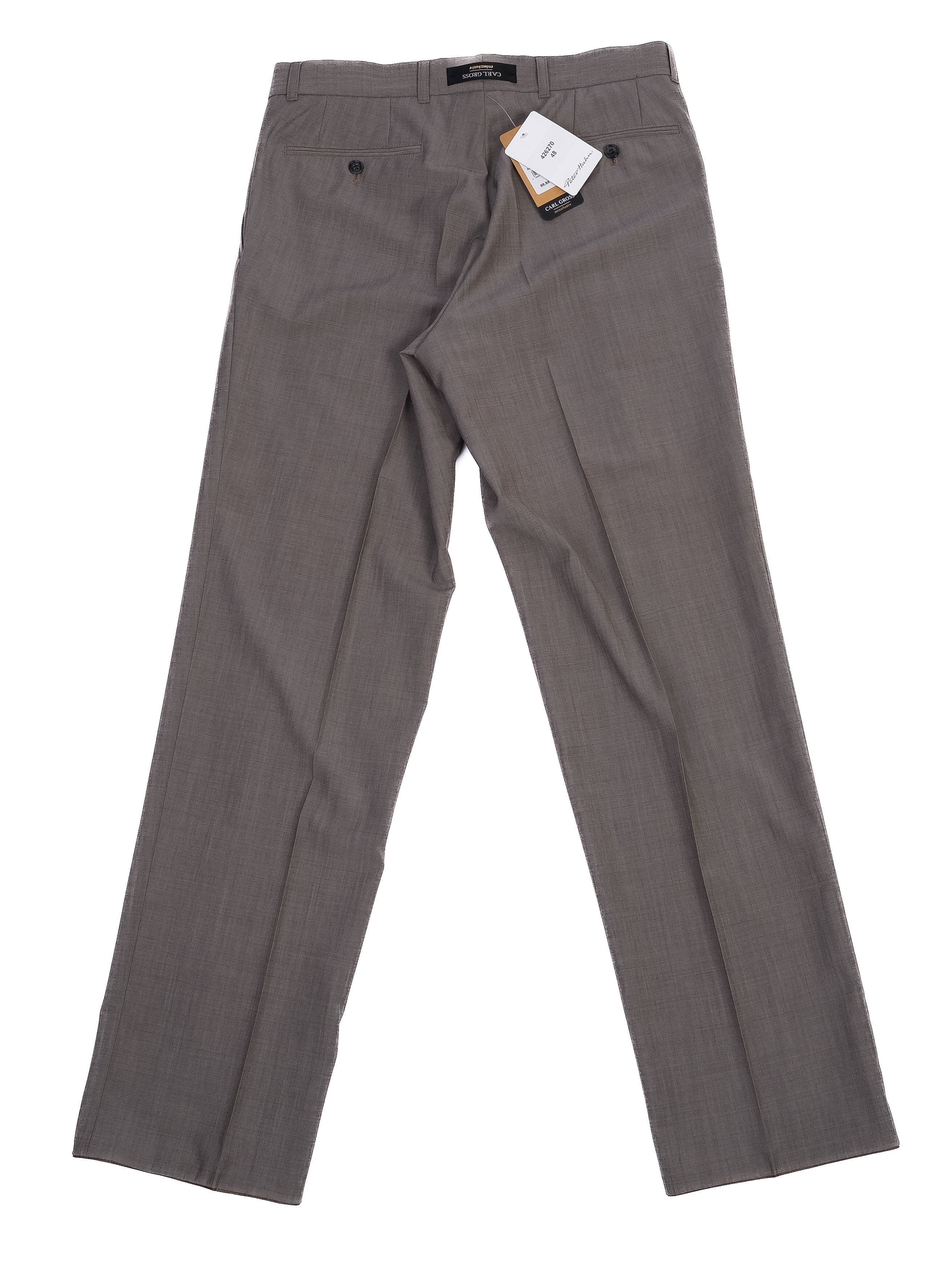 NEW Carl Gross Light Gray Wool MenÕs Suit Size XL