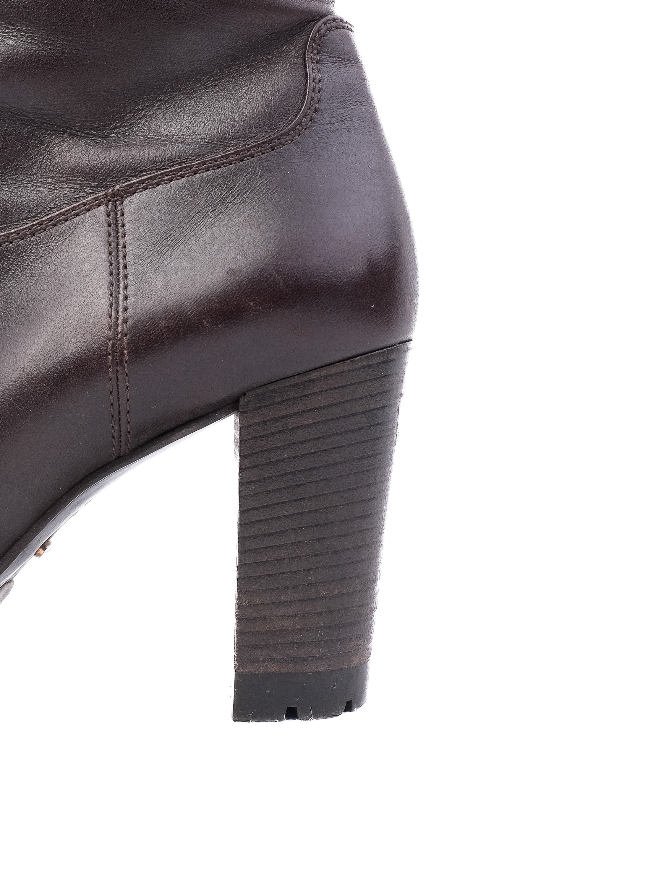 Perfect Sergio Rossi Orange Leather Ankle Boots Size 39