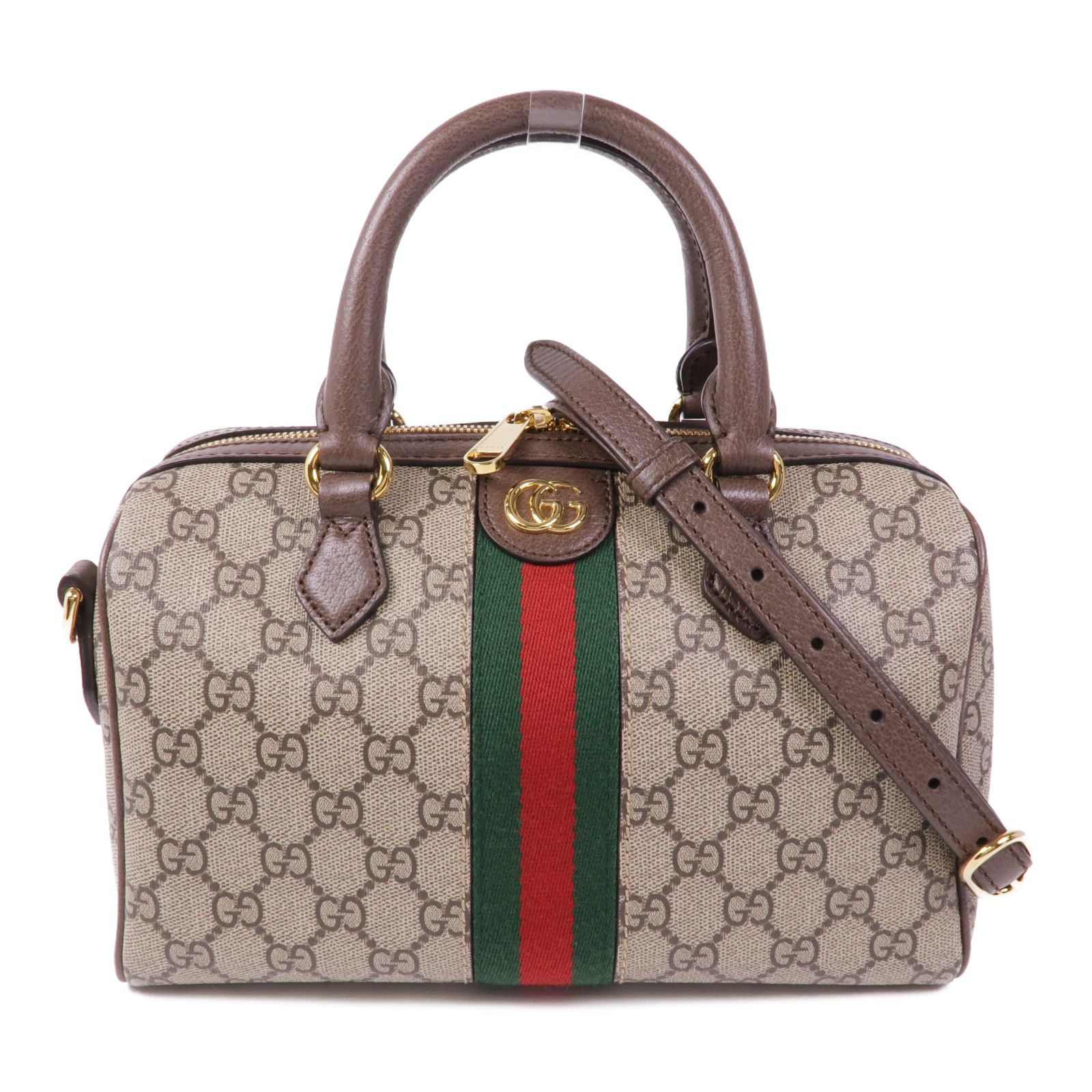 Gucci Painted Canvas Ophidia Gg Hand-turned Shoulder And Back Bag 2way Shoulder Bag Brown Pvc Coated Canvas 772061