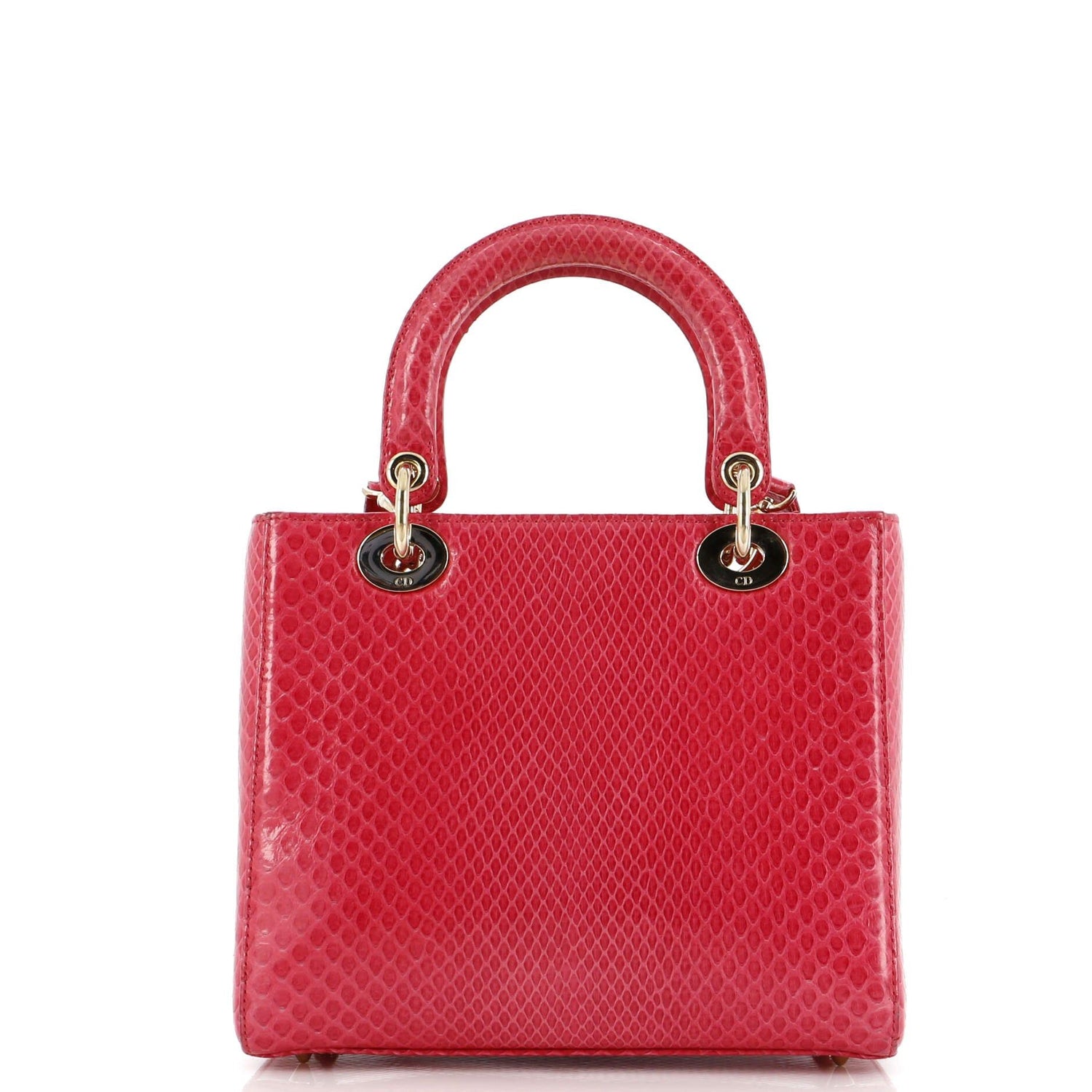Christian Dior Lady Dior Bag Python Medium