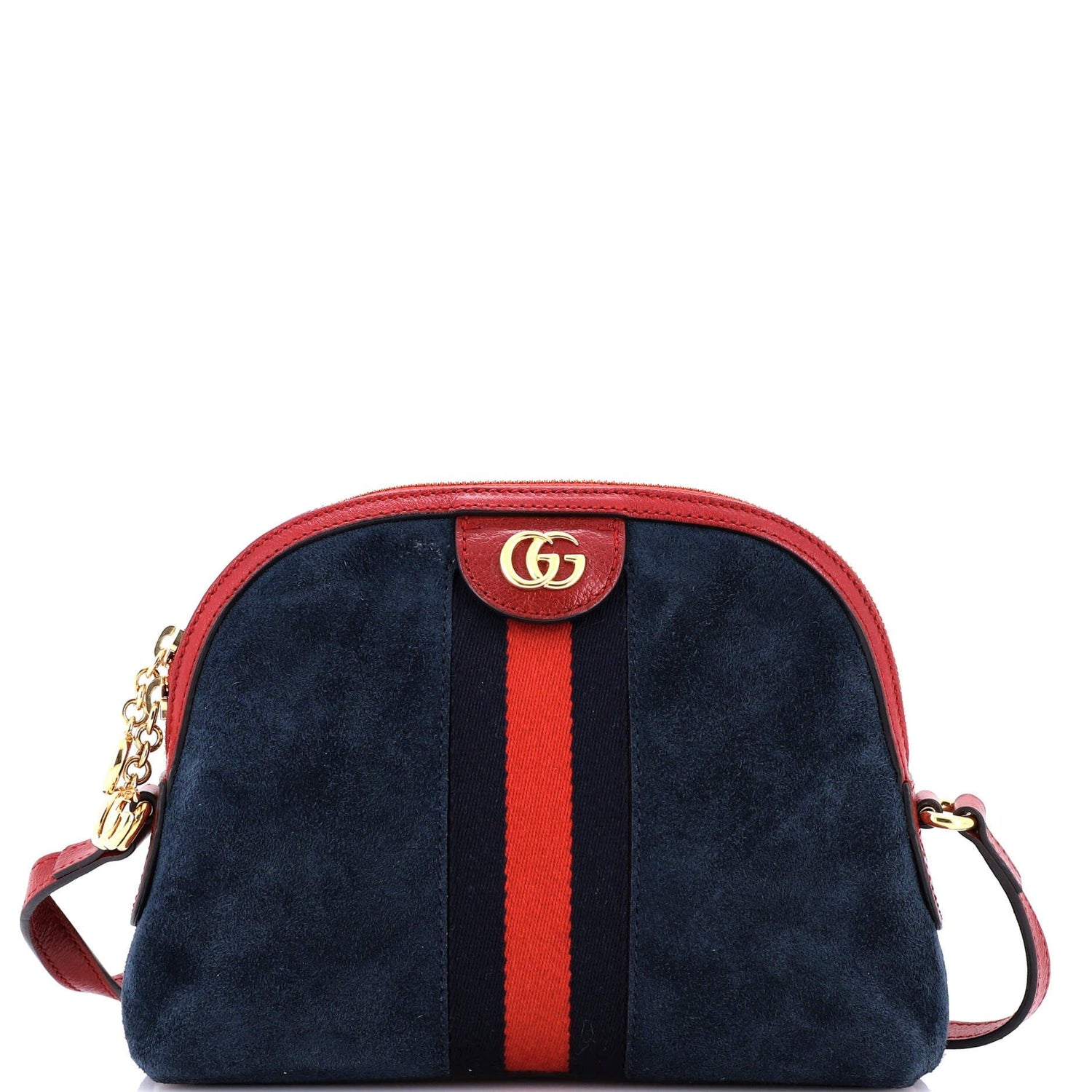 Gucci Ophidia Dome Shoulder Bag Suede Small