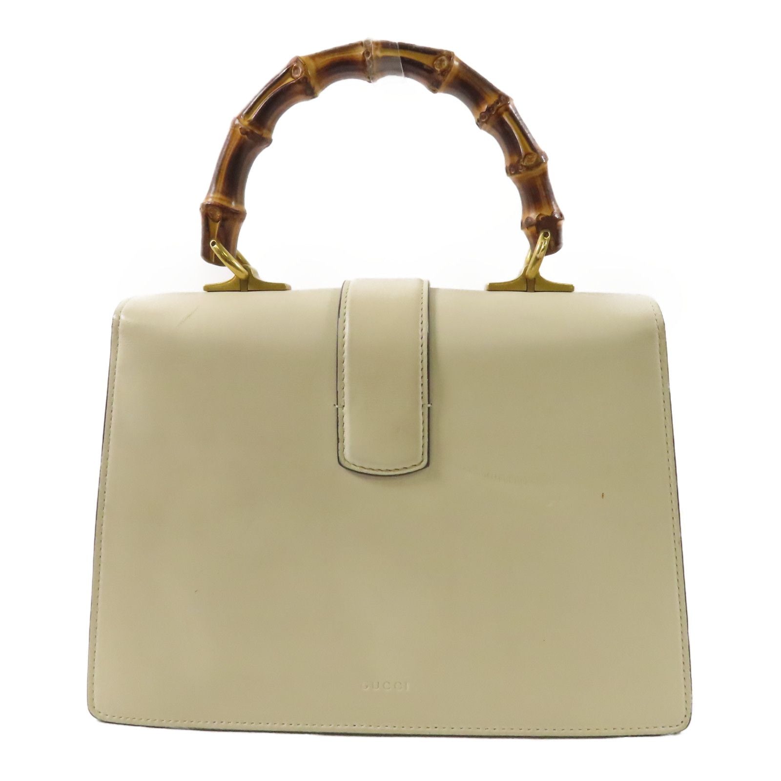 Gucci Cowhide Leather Dionysus Bamboo Gold Hand-turn Shoulder And Back Bags Rice Color/indigo/red 2way Shoulder Bag Beig