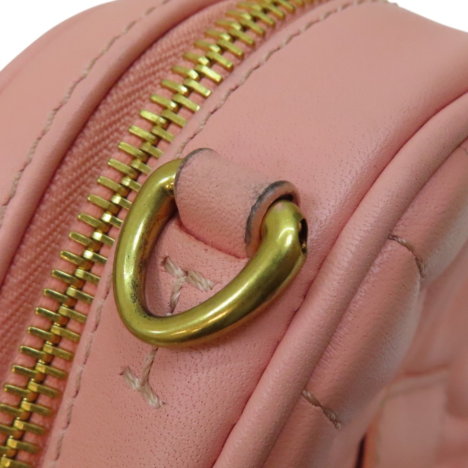 Louis Vuitton New Wave Love Lock Heart Shoulder Bag Calfskin Pink M 53205