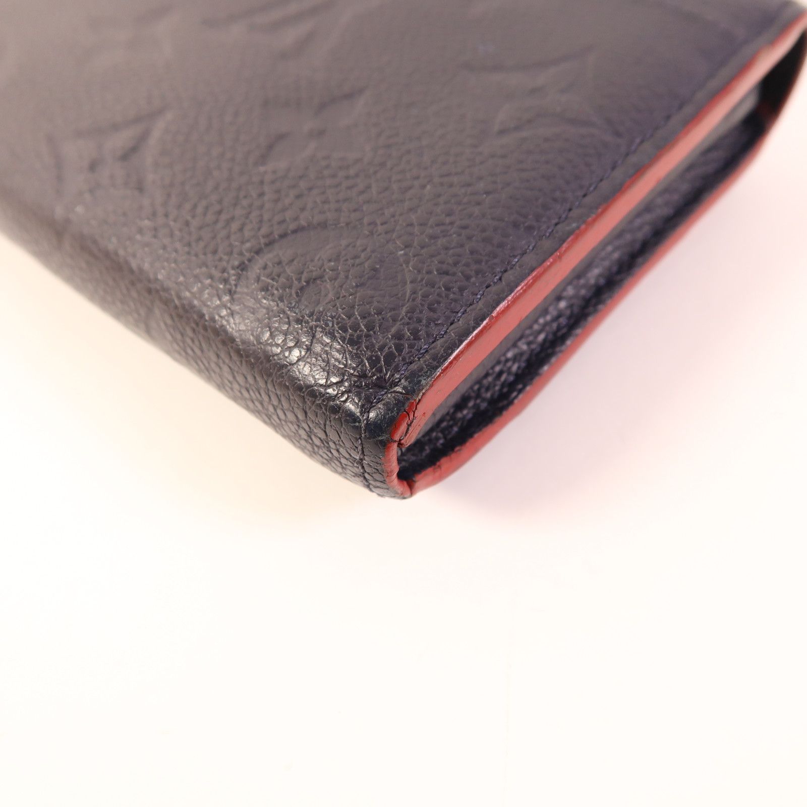 Louis Vuitton Empreinte Sarah Long Wallet Navy Blue Bifoldpurse M 61182