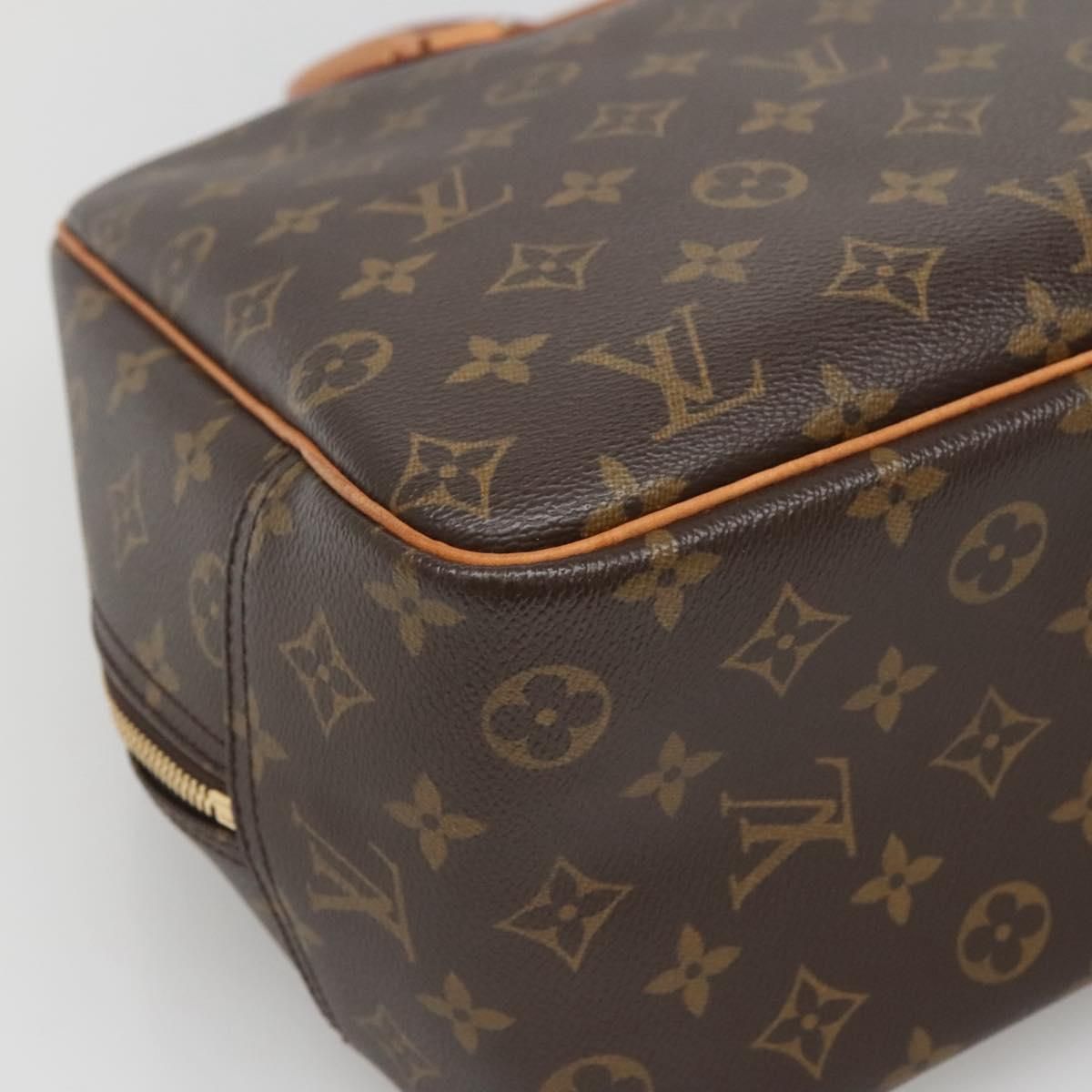 Louis Vuitton Monogram Deauville Hand Bag M 47270 Lv Auth