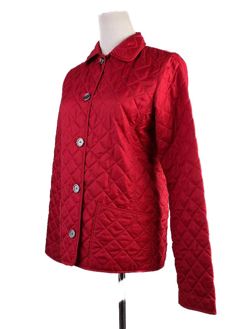Excellent Burberry Red Quilted Jacket Size 14 for Kids