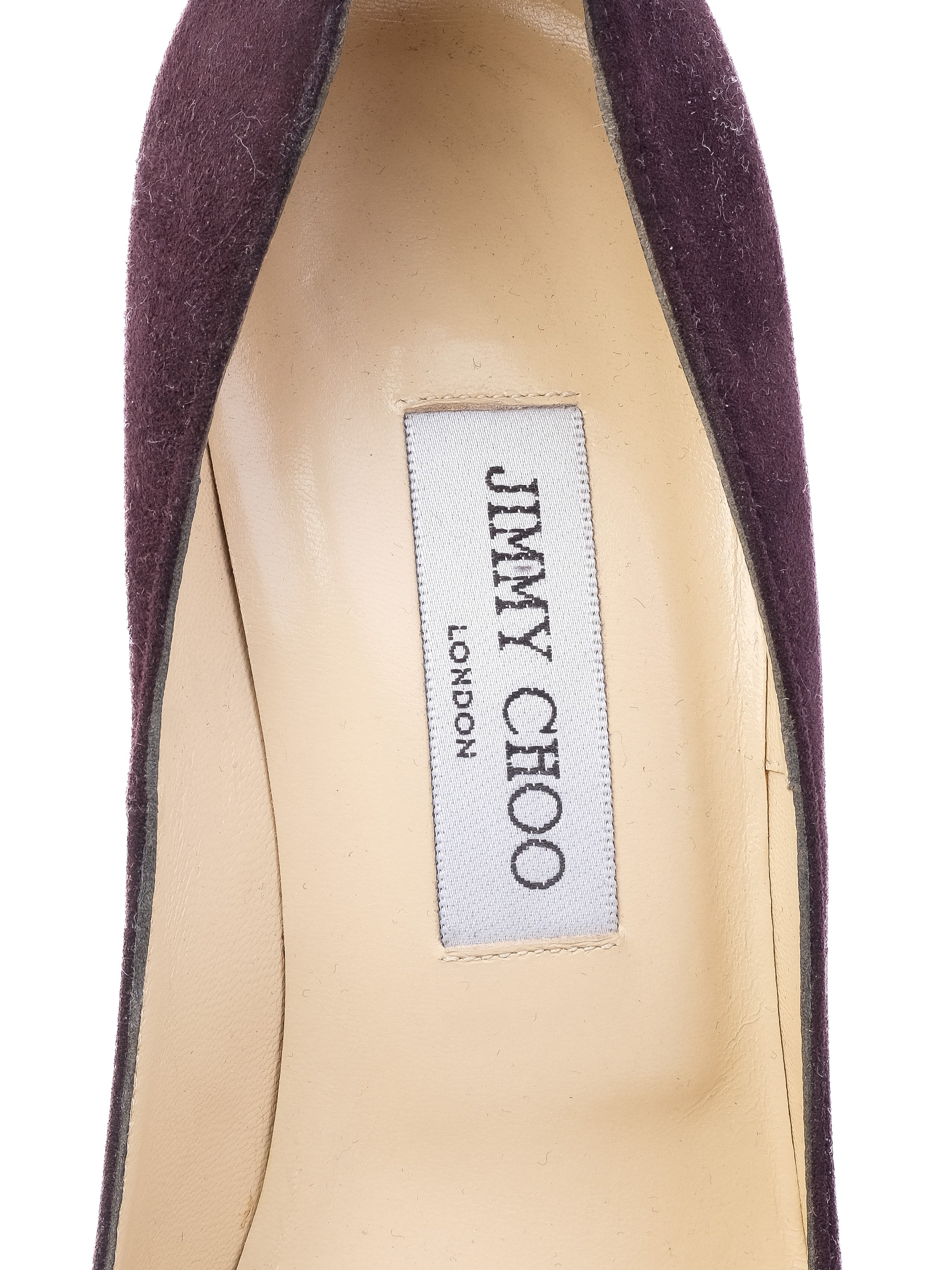 Perfect Jimmy Choo Purple Leather High Heeled Pumps Size 40