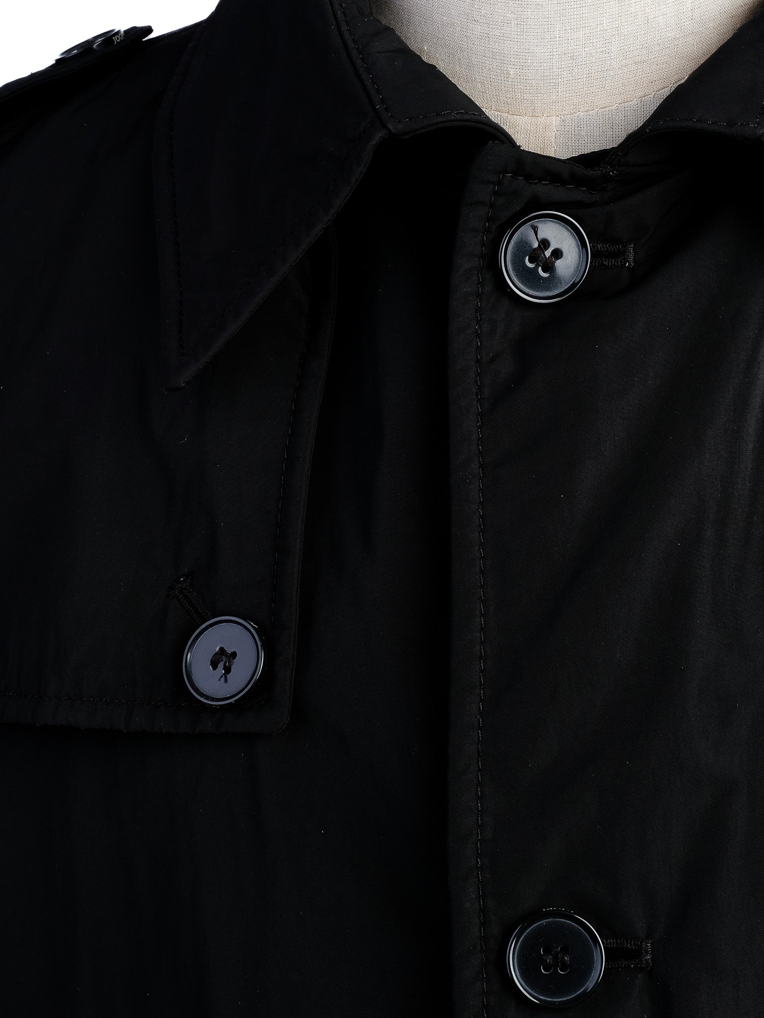 Excellent Joop Black Viscose Trench Coat for Men