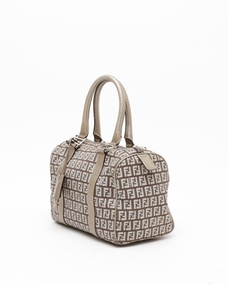 Fendi Zucca Boston Bag