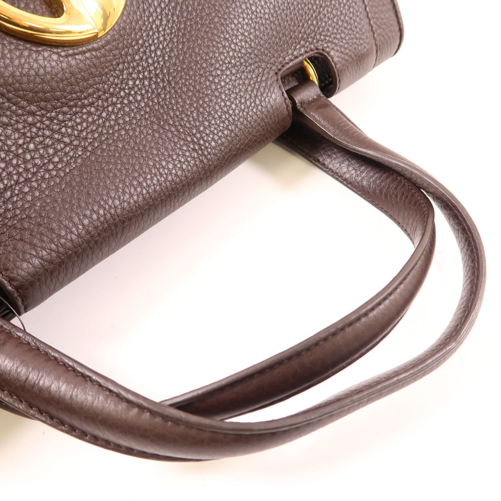 Gucci Canvas/leather Double G Boston Bag Kinsenhajitonbao/hand-turned Bag Palm Color Boston Bag Brown Canvas 2