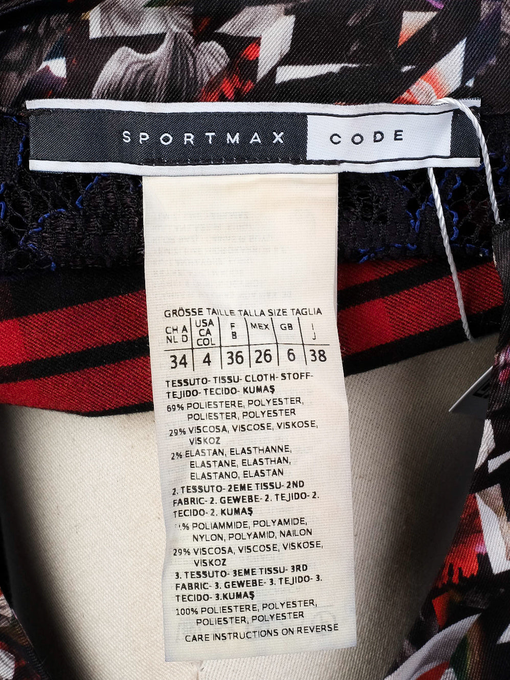 Sportmax Excellent Condition Plaid Long-Sleeve Shirt Size S