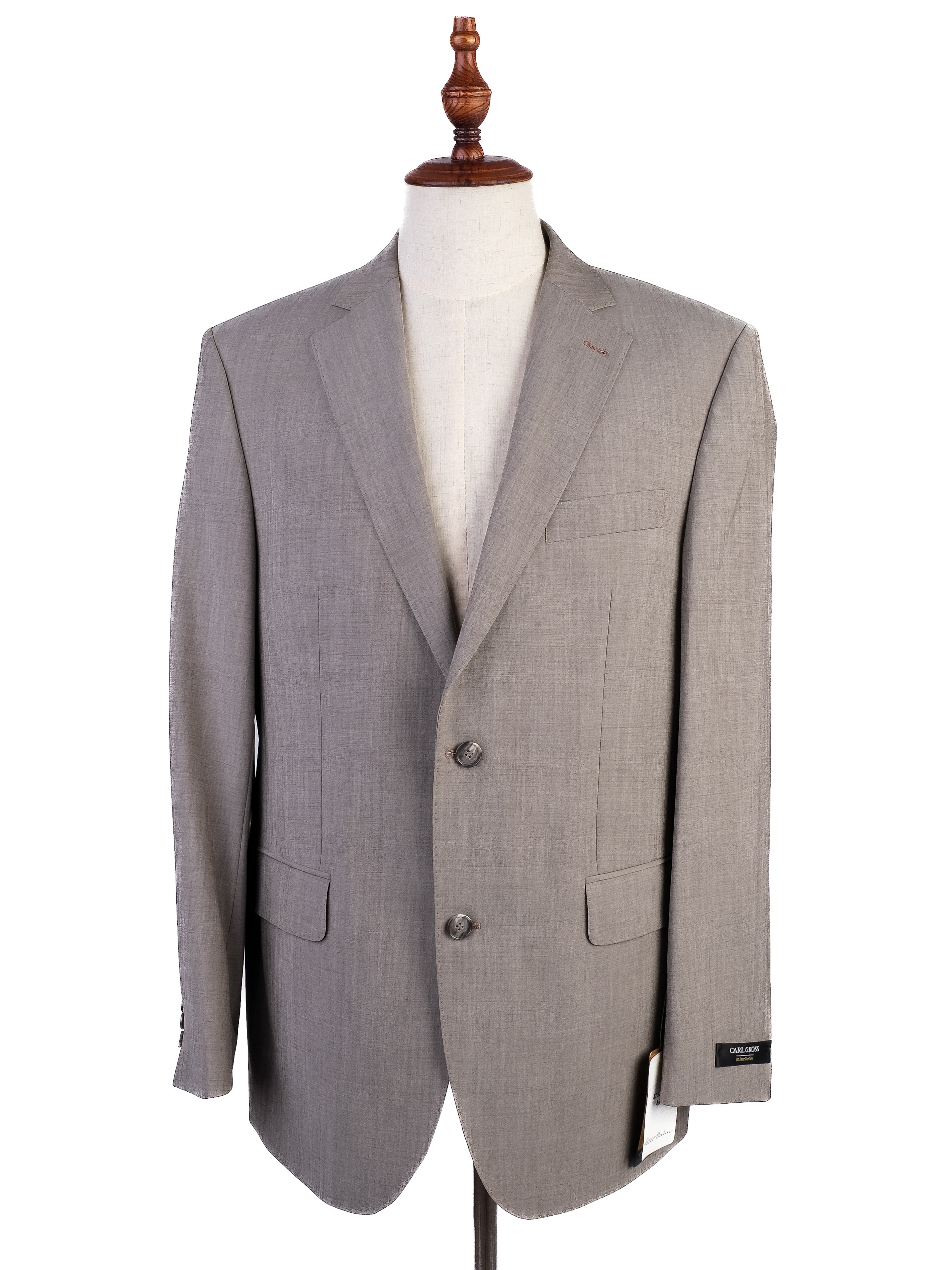 NEW Carl Gross Light Gray Wool MenÕs Suit Size XL
