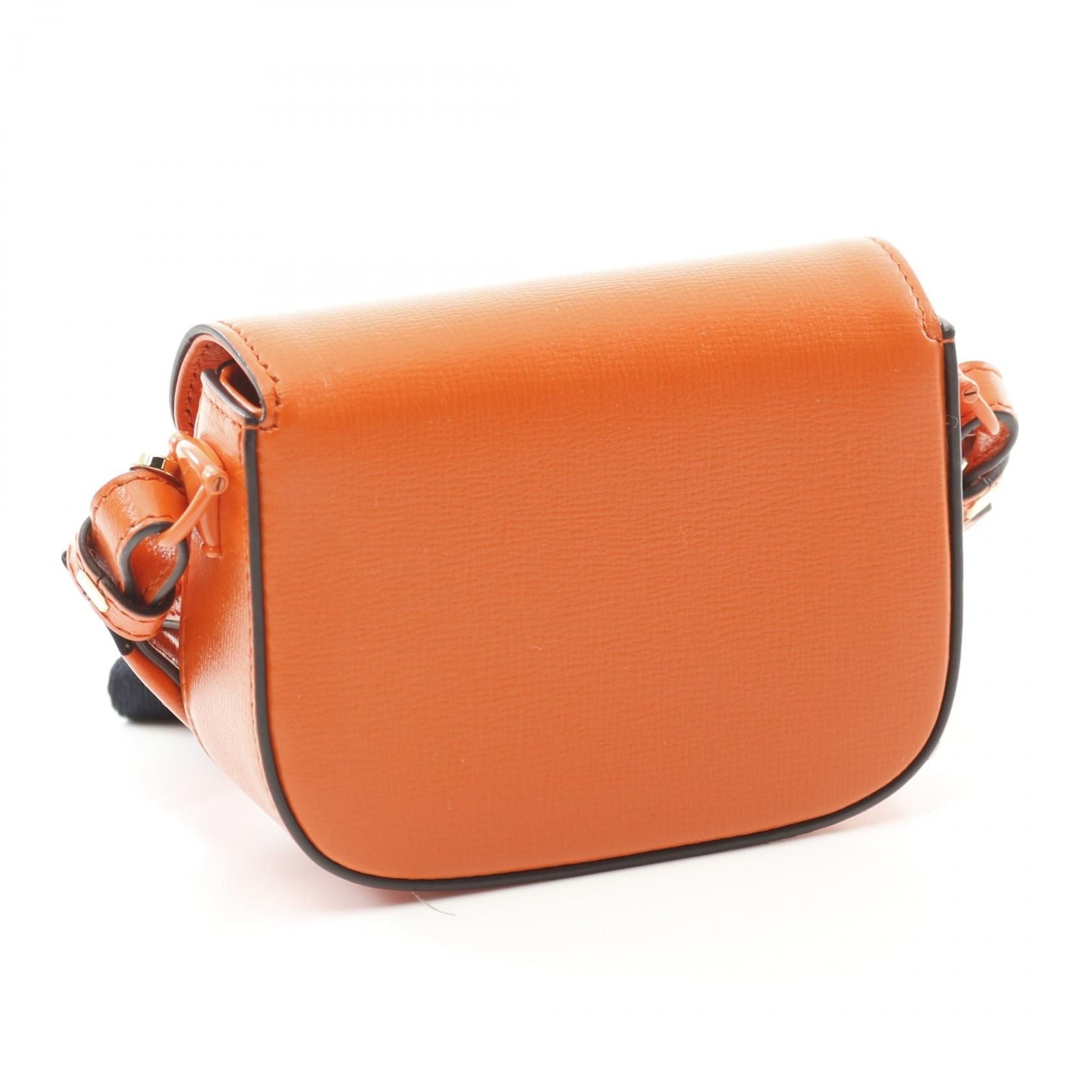 Gucci Mini Horsebit 1955 Shoulder Bag Orange Leather 726863