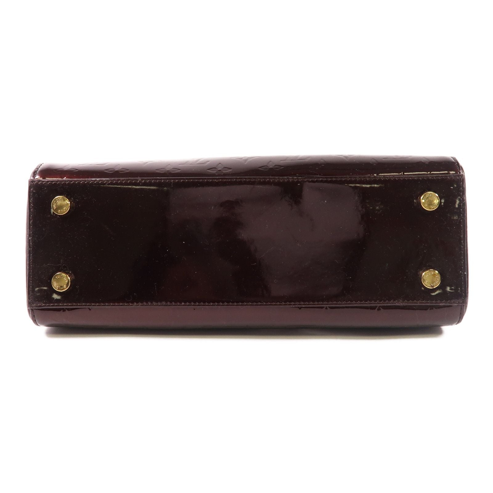 Louis Vuitton Vernis Brea Mm Hand-milled Shoulder Bag Rouge Fauviste Red Rouge 2way Shoulder Bag M 91690