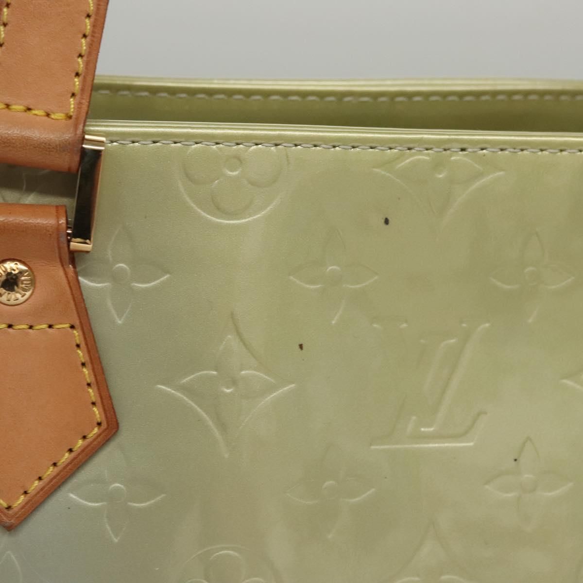 Louis Vuitton Vernis Houston Hand Bag Gris M 91053 Lv Auth